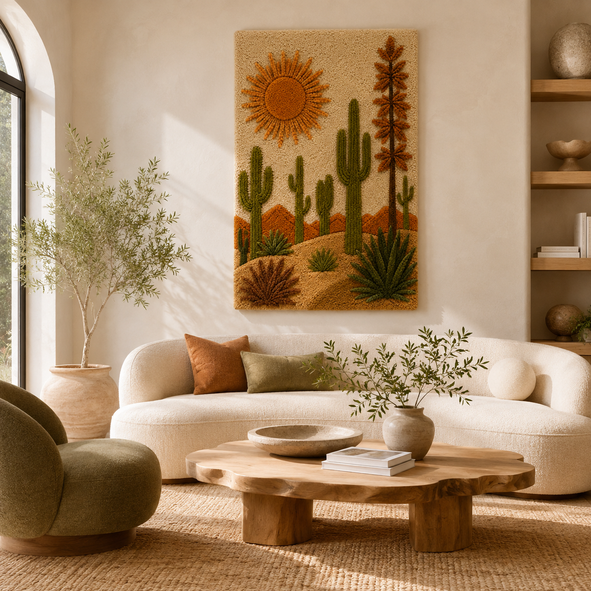 Hewn Earth Afterglow Wall Art featuring a colorful abstract design for modern home decor.