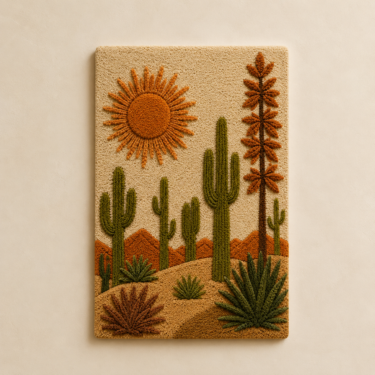 Hewn Earth Afterglow Wall Art featuring abstract design with warm earthy tones, suitable for modern home decor.