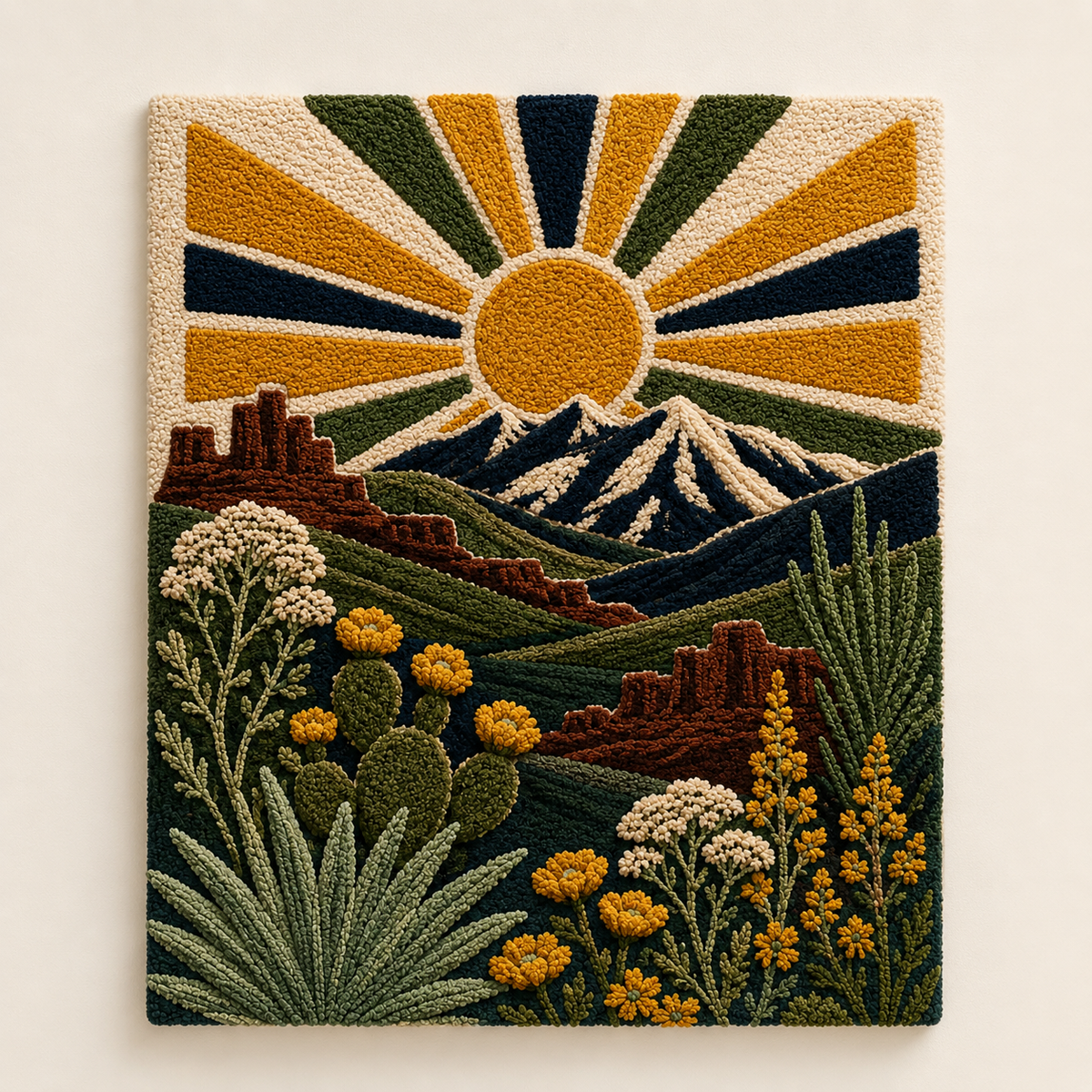 Luminous Wildflower wall art by Hewn Earth, featuring vibrant floral design on canvas for home decor.