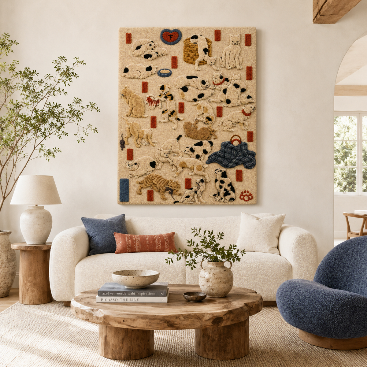 Hewn Earth Cinder Mirage wall art featuring abstract earthy tones and textured design for modern home decor.