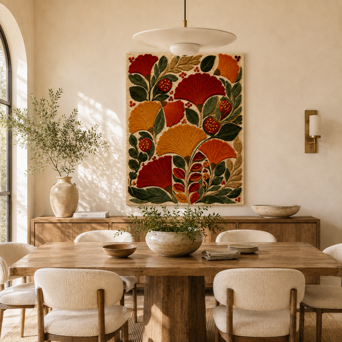 Hewn Earth Afterglow Drift wall art featuring abstract, earthy-toned designs on canvas or print for modern home decor.
