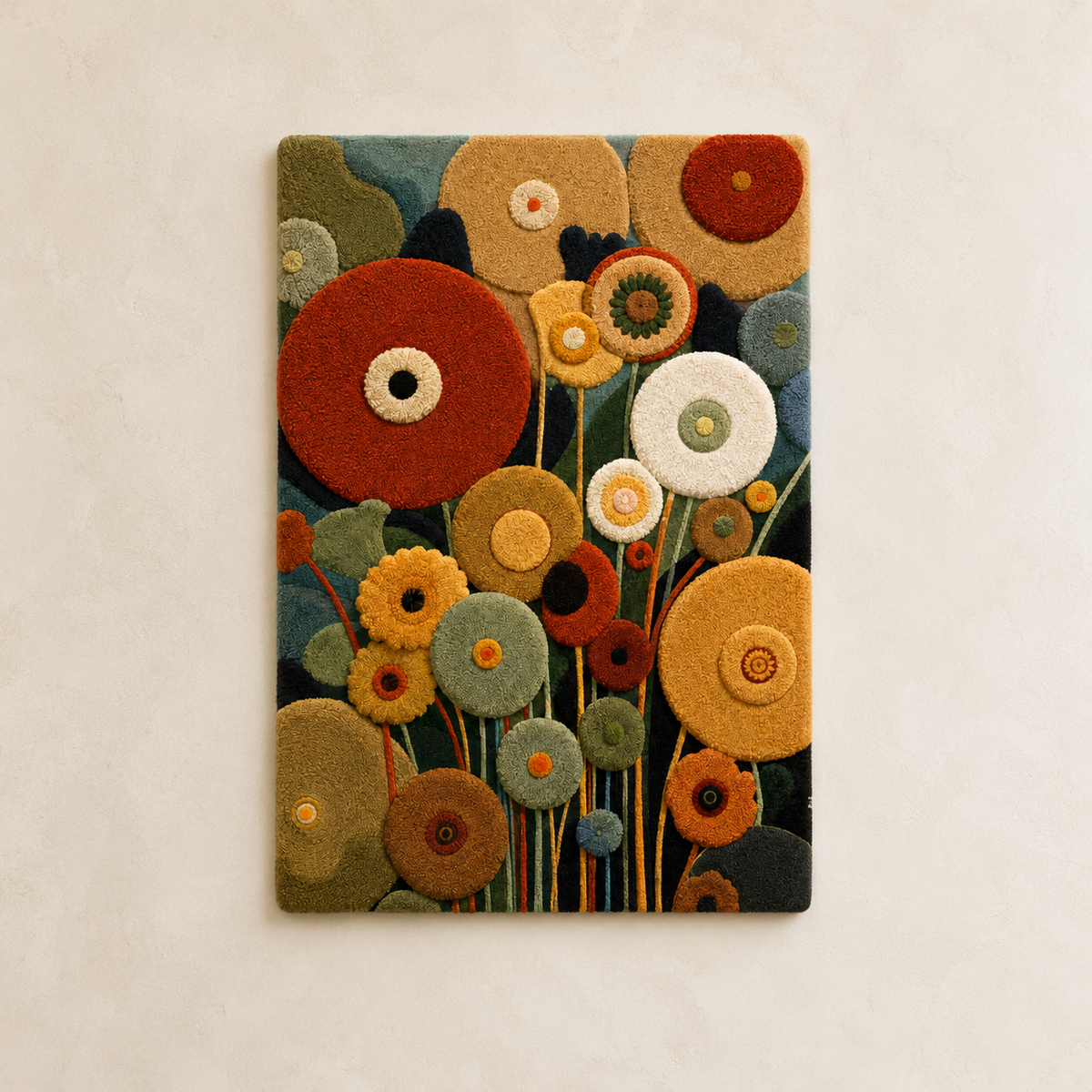 Hewn Earth Cinder Veranda wall art featuring earthy tones and textured design, ideal for enhancing interior decor.