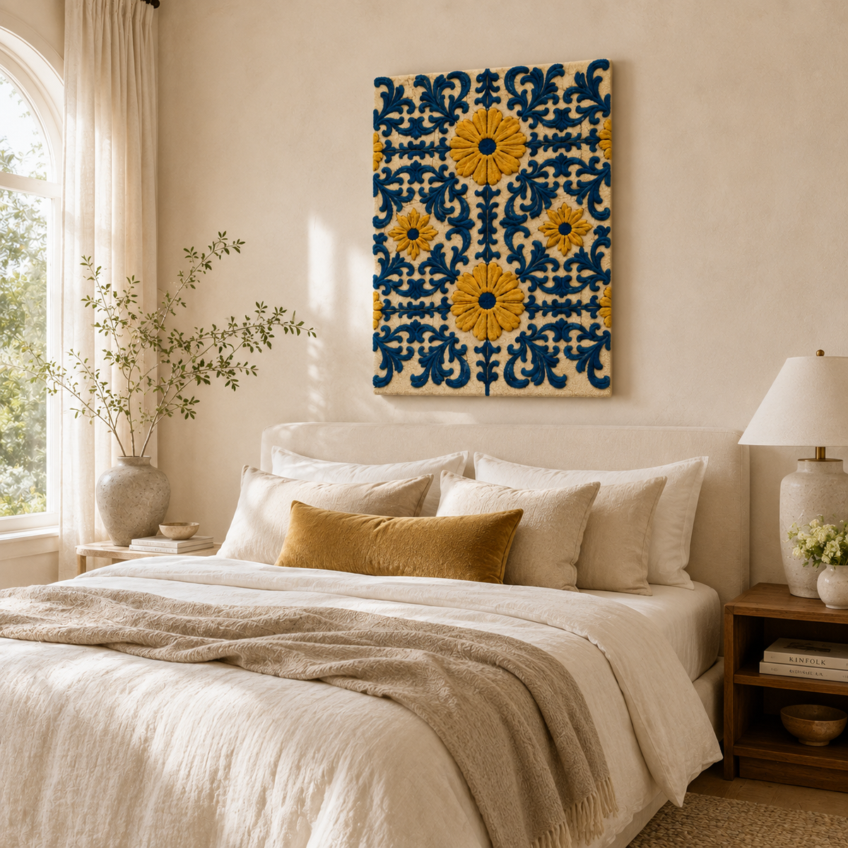 Gilded Koi wall art by Hewn Earth, featuring a golden koi fish design on a textured background, decorative wall decor.