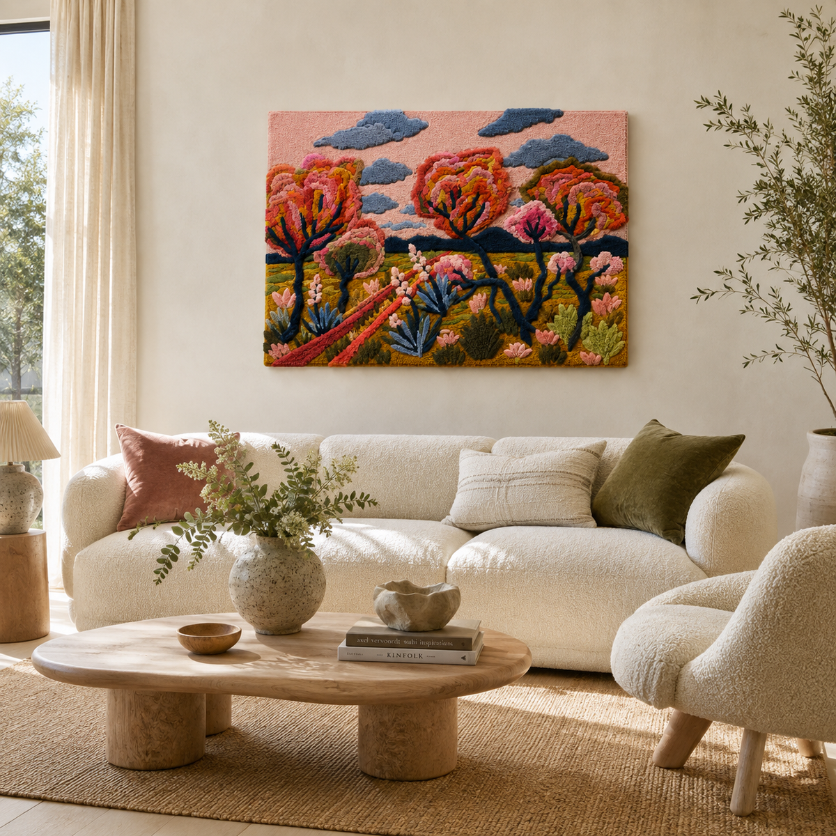 Hewn Earth Gilded Juniper wall art featuring a detailed image of a gilded juniper branch on a neutral background.