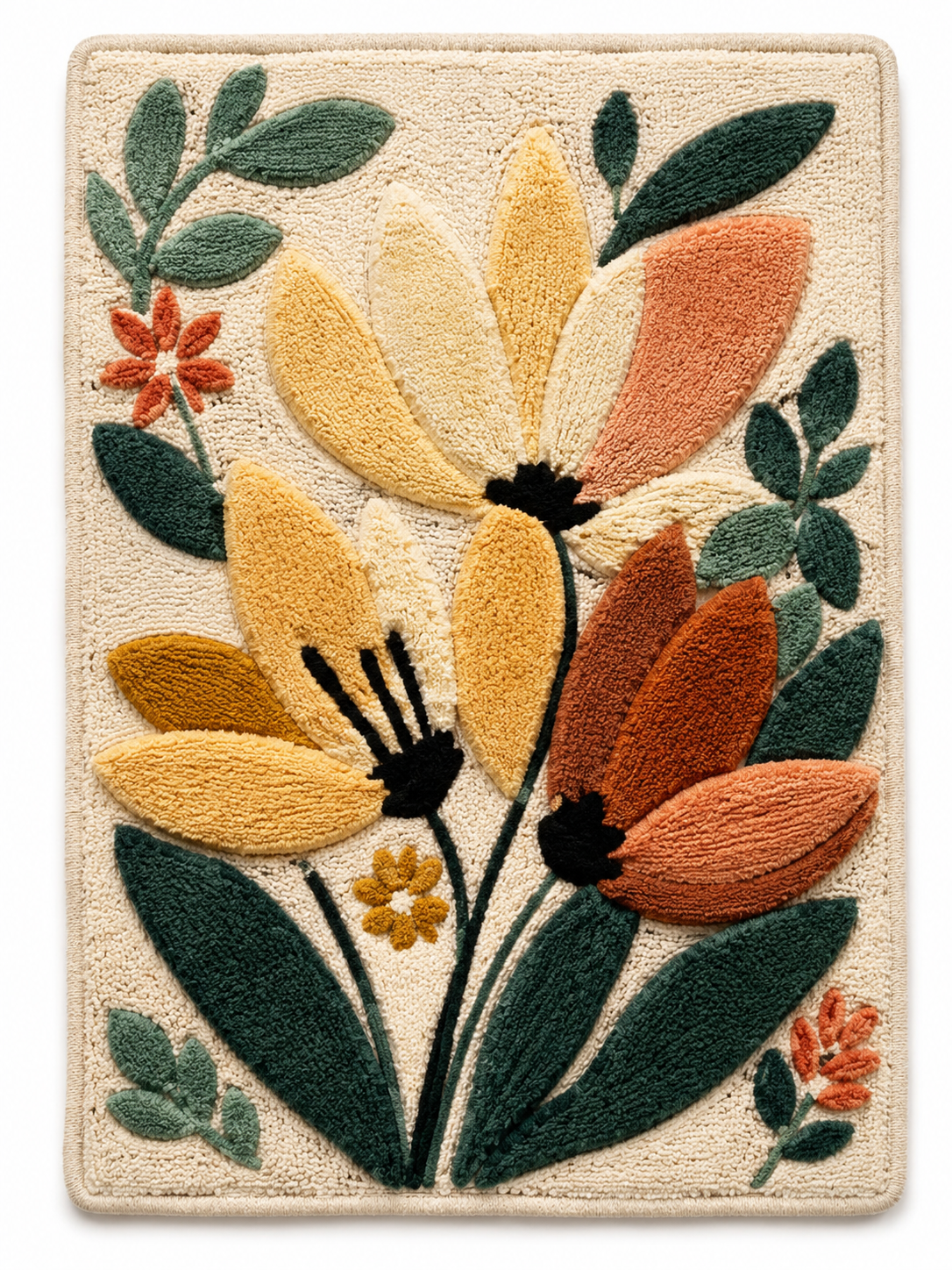Hewn Earth Afterglow Xanadu wall art featuring abstract landscape with warm tones and textured details.
