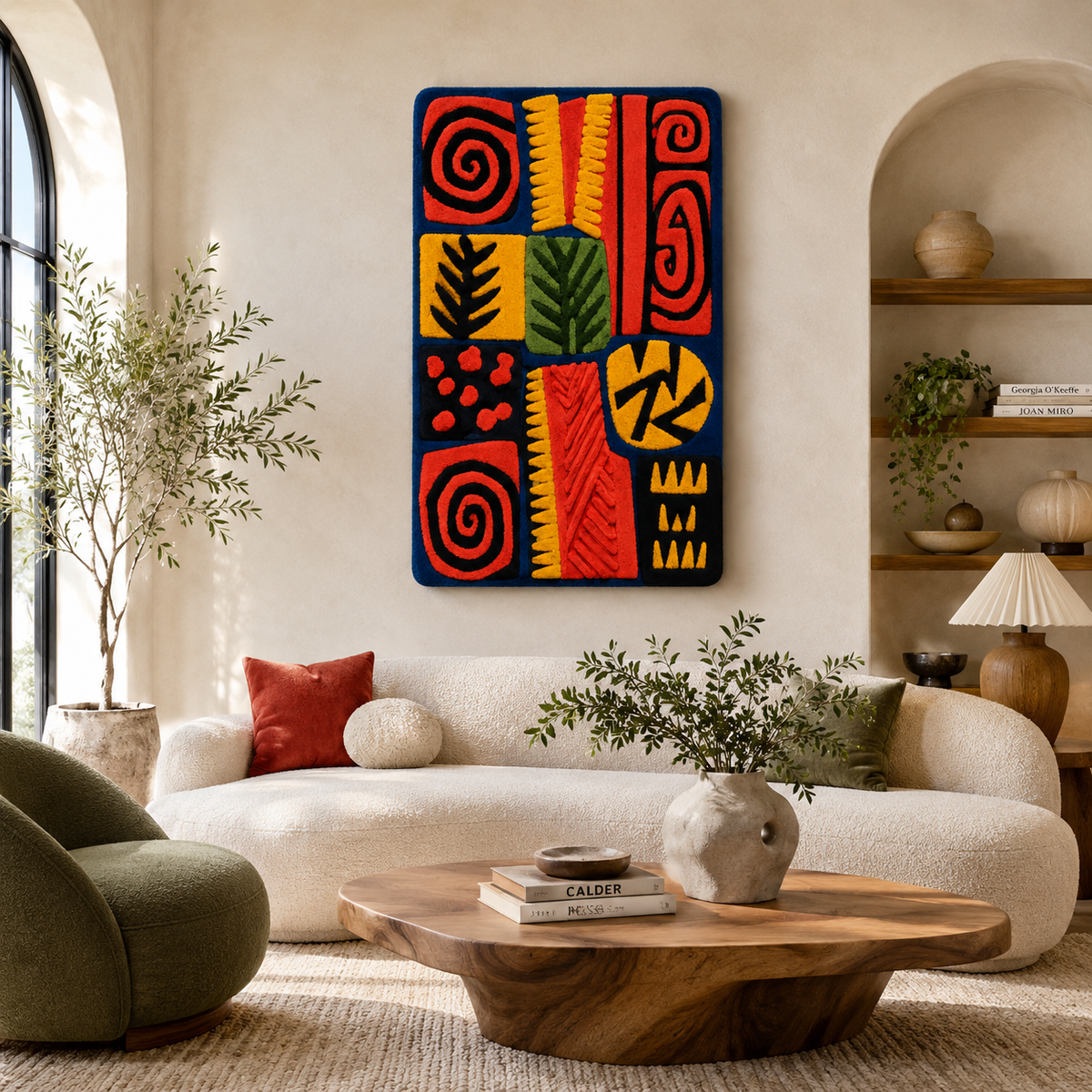 Hewn Earth Afterglow Heath wall art featuring abstract earthy tones and textured design for modern home decor.