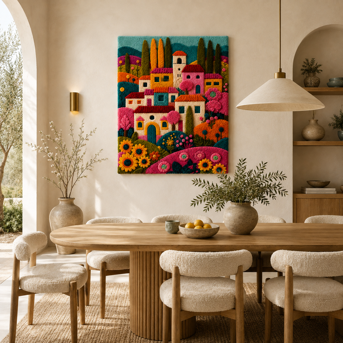 Luminous Zenith wall art by Hewn Earth featuring a luminous, abstract design on a neutral background.