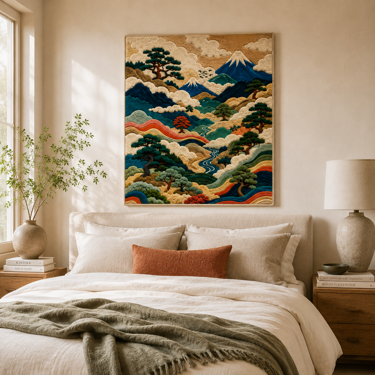 Hewn Earth Gilded Cove wall art featuring a textured, gold-toned abstract design on a neutral background.