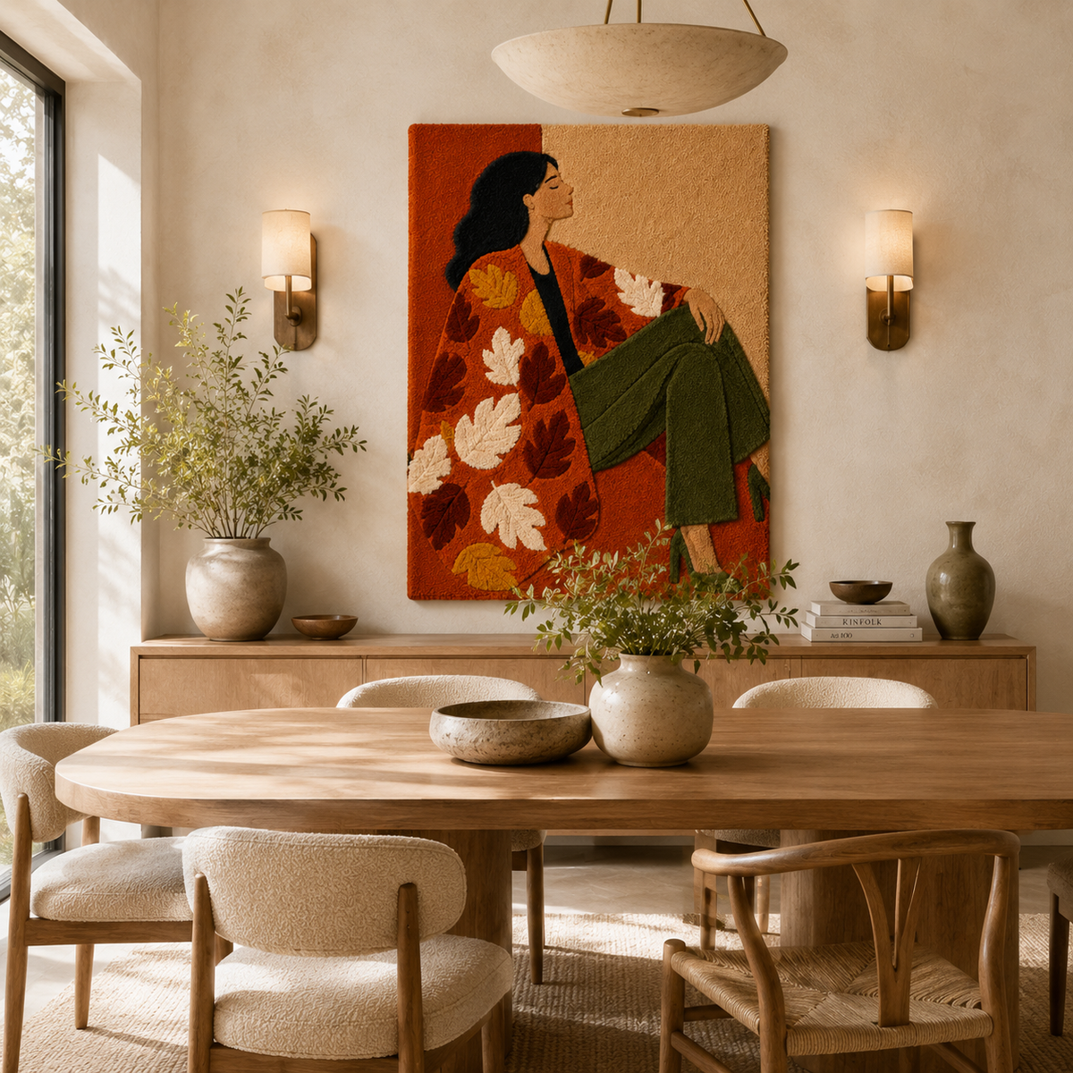 Luminous Jubilee wall art by Hewn Earth featuring vibrant, abstract design with luminous colors suitable for modern home decor
