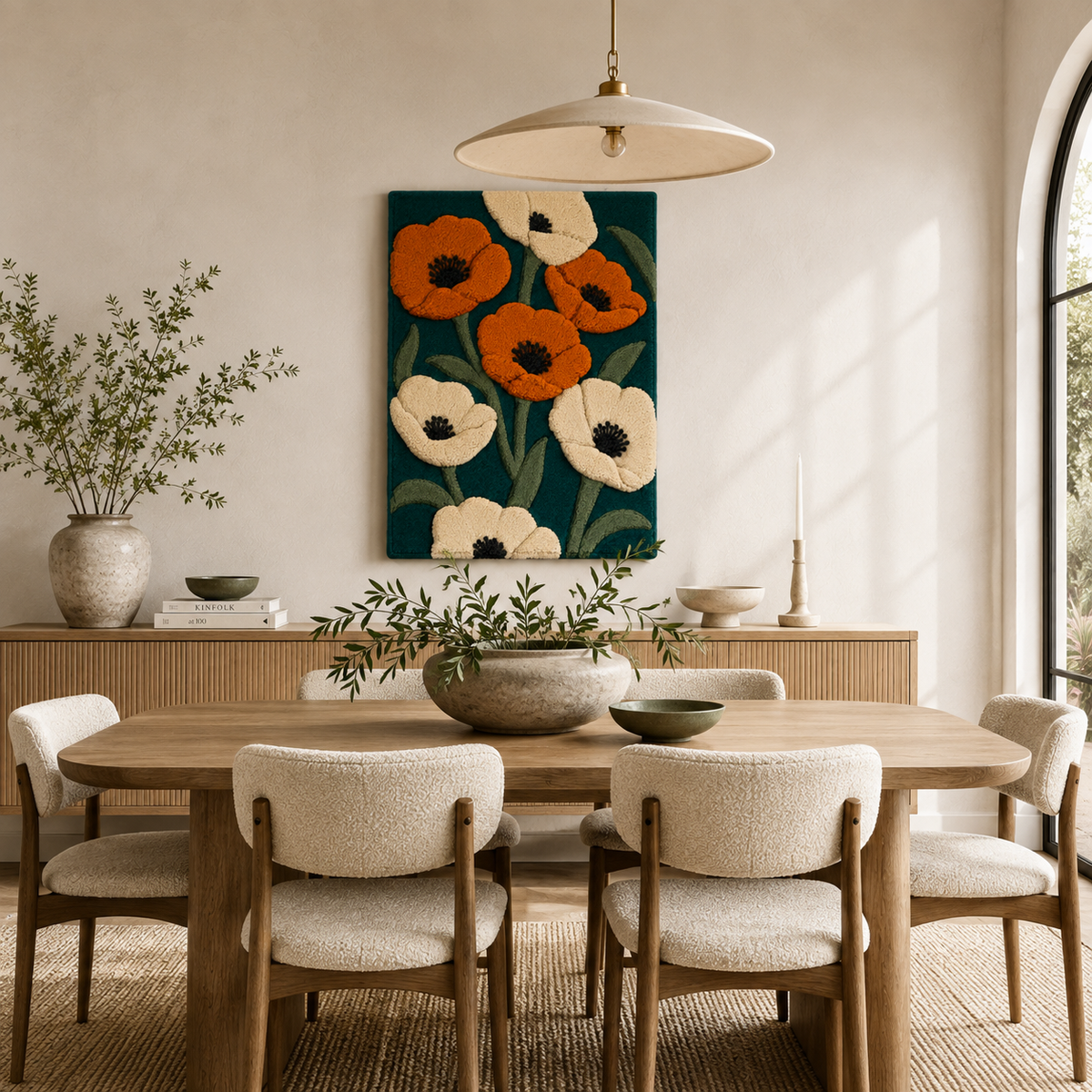 Hewn Earth Gilded Bower wall art featuring intricate gold-toned design on a neutral background, ideal for modern interior decor.