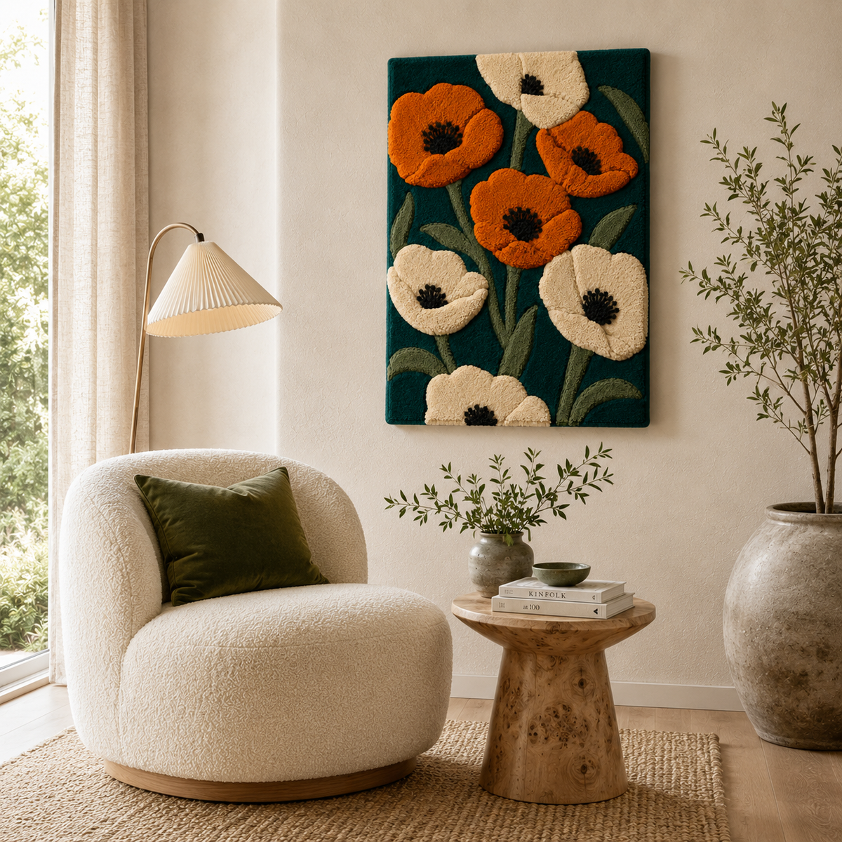 Hewn Earth Gilded Bower wall art featuring intricate golden design on a textured background, ideal for wall decoration.