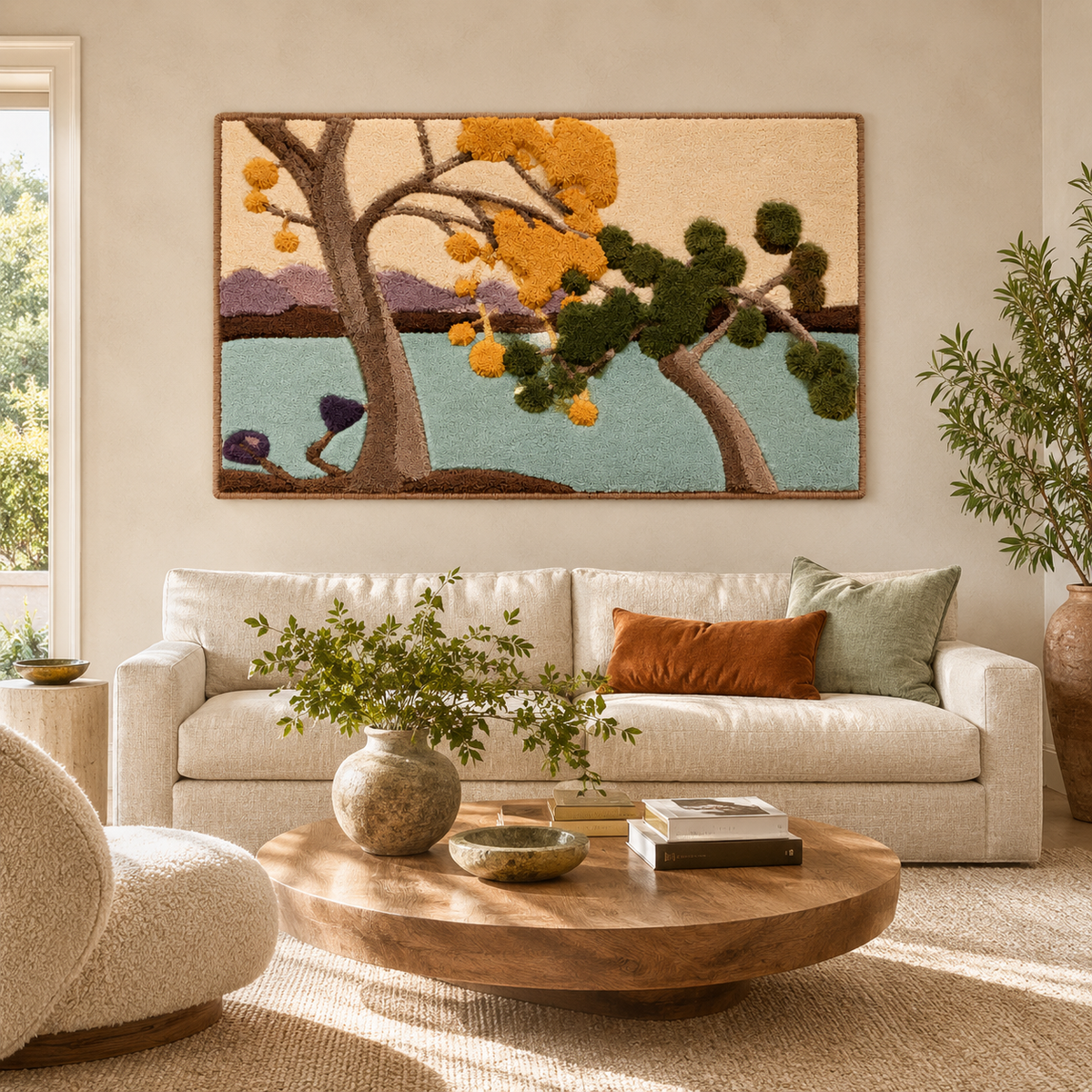 Hewn Earth Luminous Isle wall art featuring intricate luminous design on a textured surface, ideal for modern home decor