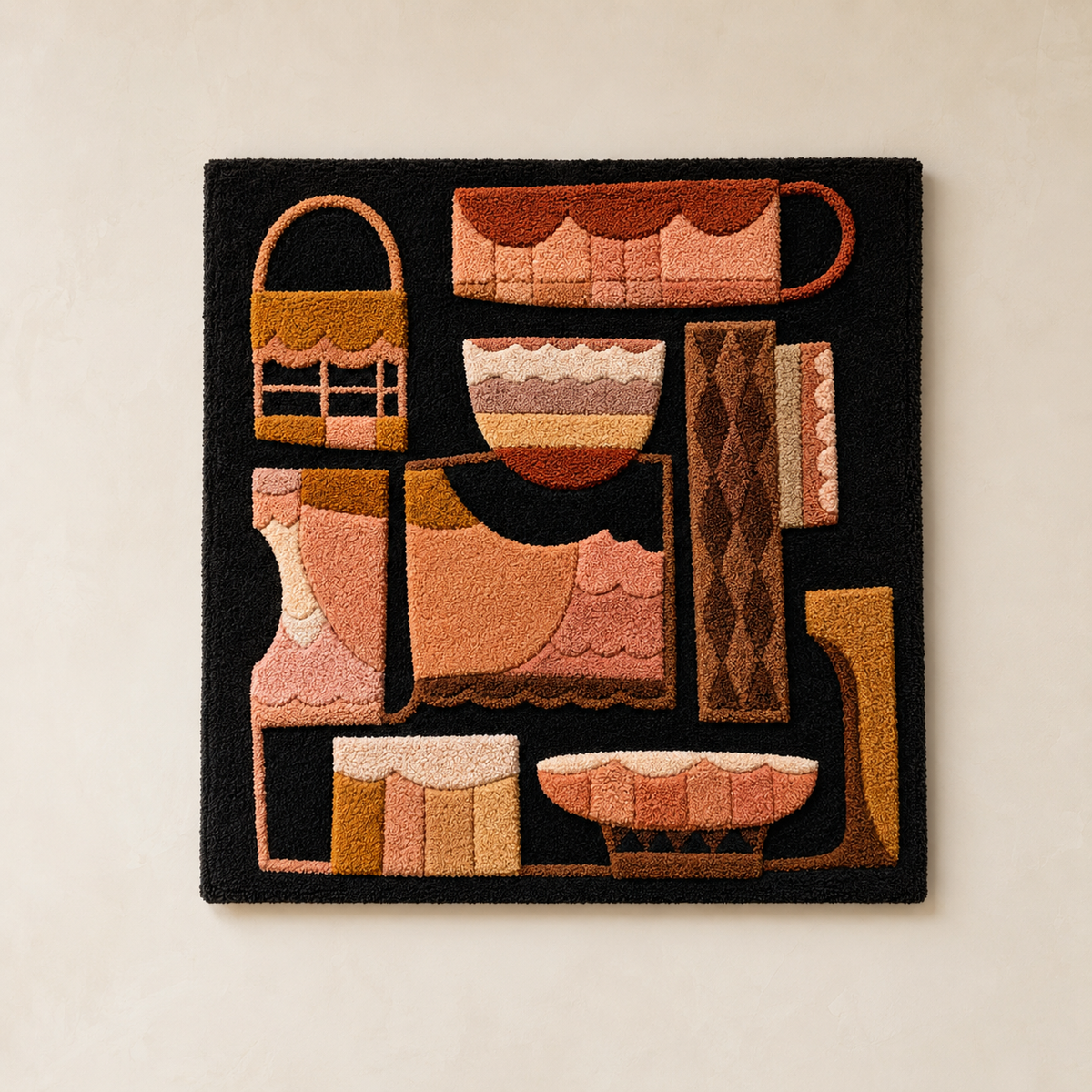 Hewn Earth Cinder Willow wall art featuring a nature-inspired design with earthy tones and intricate details for wall decoration.