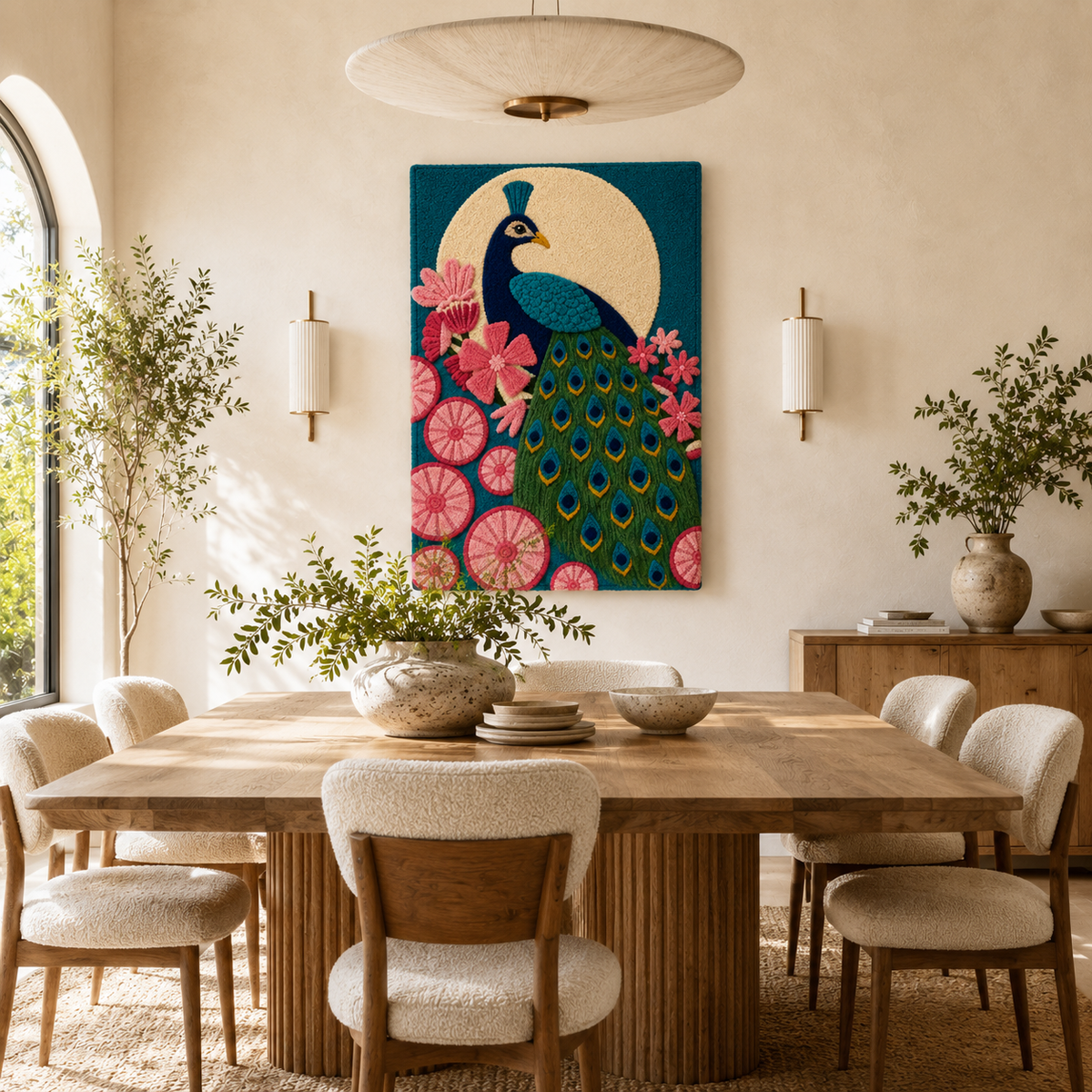 Close-up of Hewn Earth Gilded Kingfisher wall art featuring detailed gold accents and vibrant bird imagery.