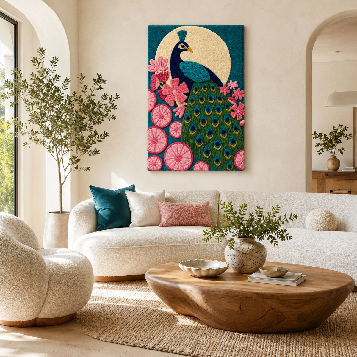 Gilded Kingfisher wall art by Hewn Earth, featuring a vibrant bird with gold accents on textured background.