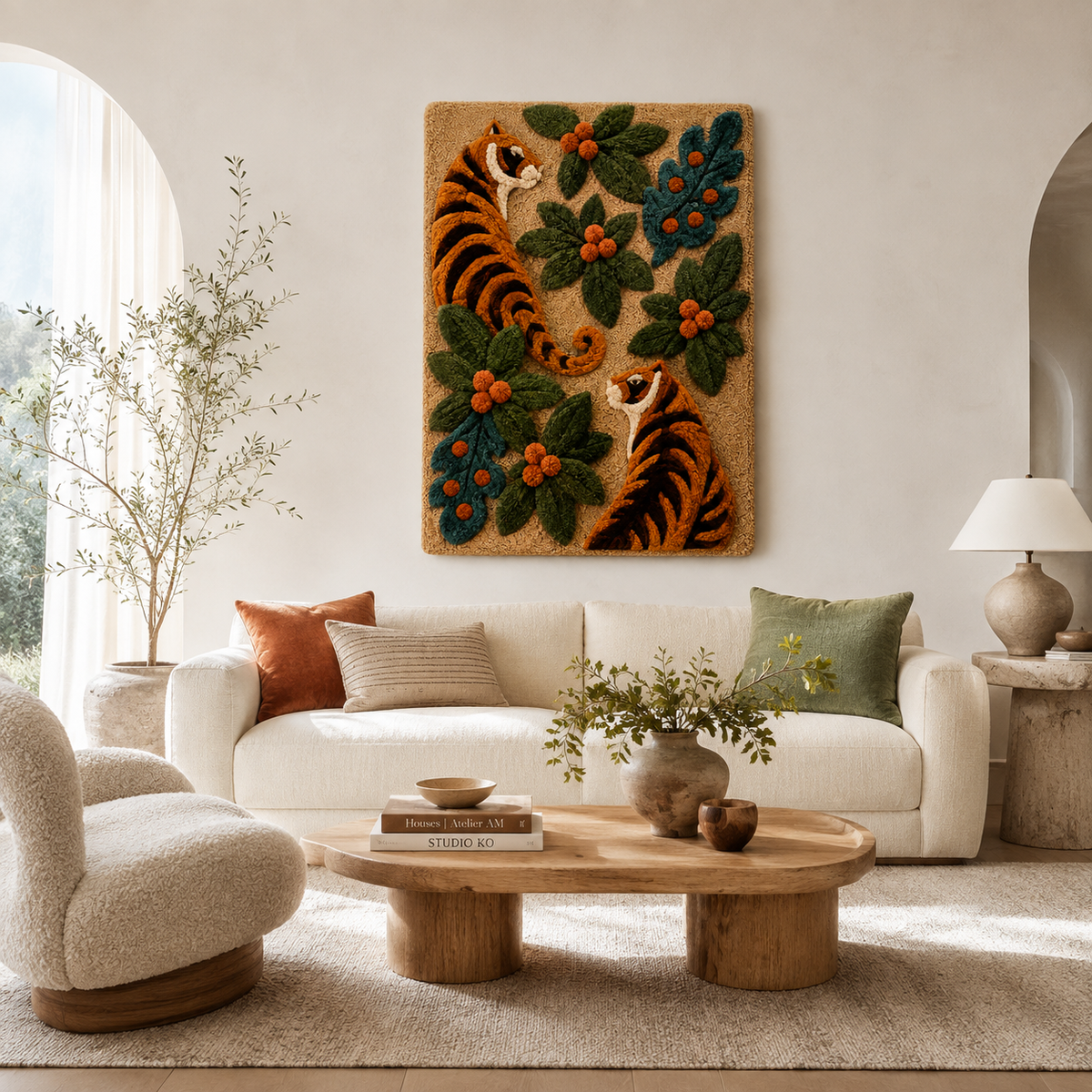 Hewn Earth Gilded Inlet wall art featuring a textured, gilded design with organic shapes on a neutral background.
