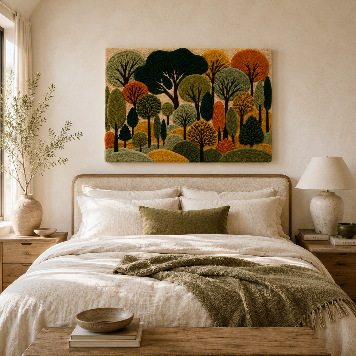 Hewn Earth Ember Mirage wall art featuring abstract fiery design on a canvas, suitable for modern home decor.