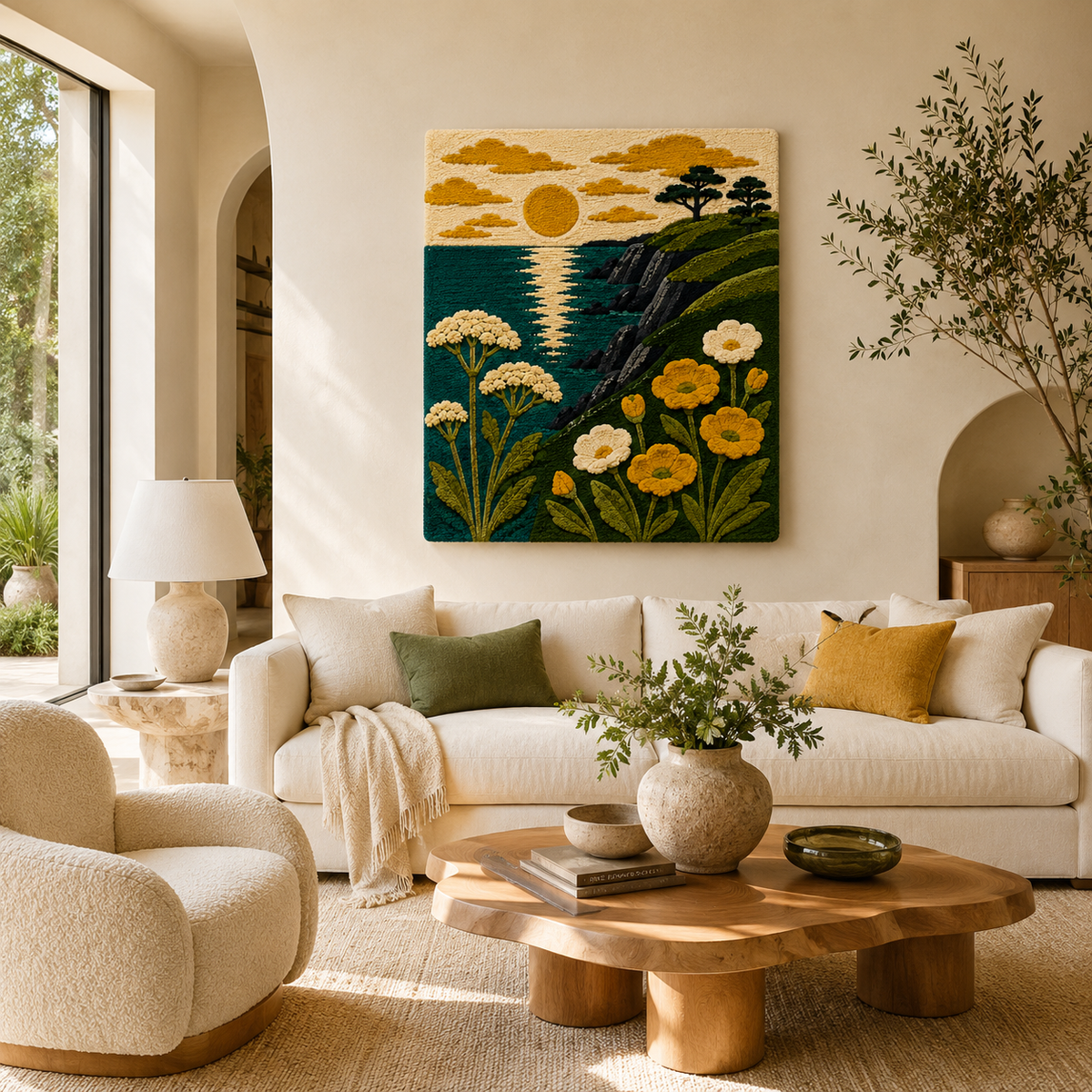 Hewn Earth Gilded Thicket wall art featuring intricate gold-toned foliage design for elegant home decor.