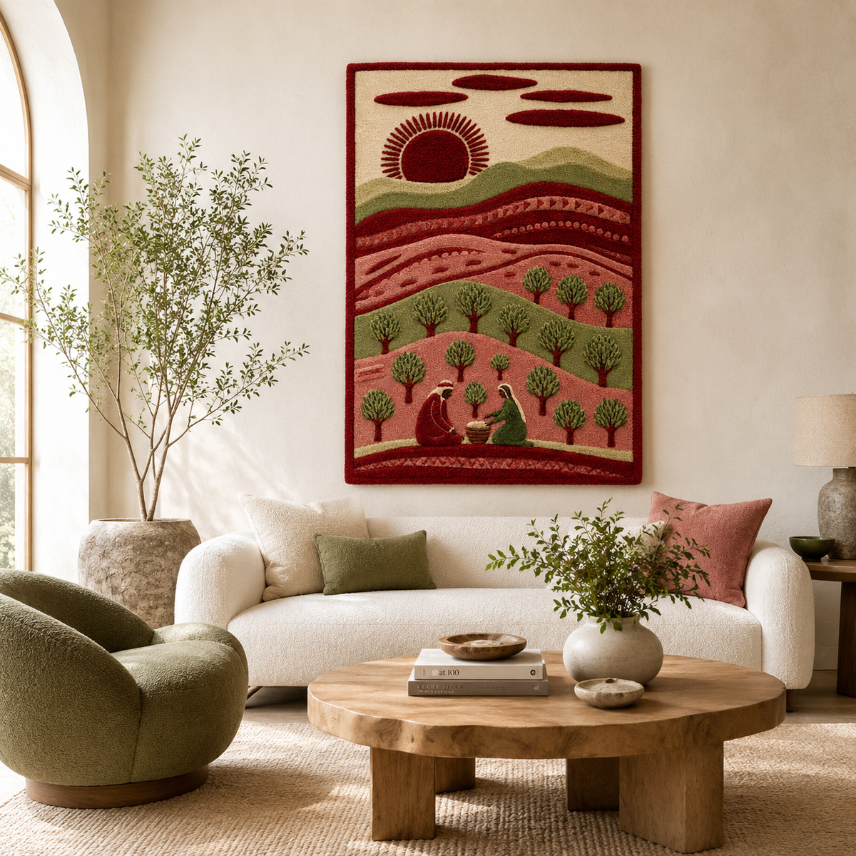 Luminous Koi wall art by Hewn Earth featuring a glowing koi fish design on a textured background.