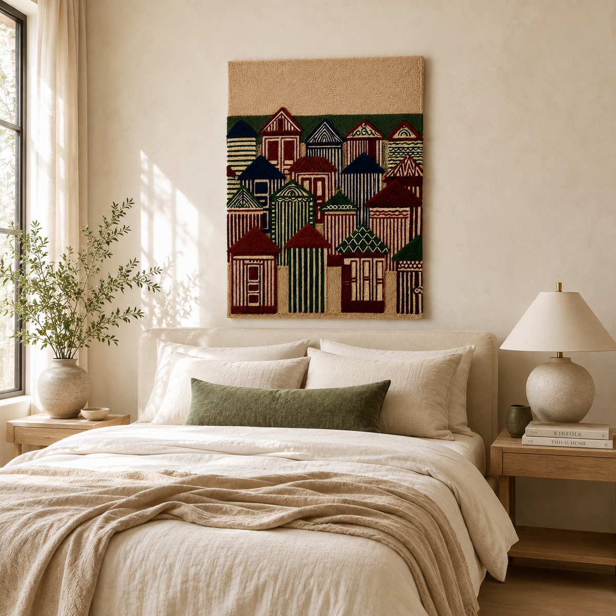 Gilded Cairn Hewn Earth wall art featuring a textured, gold-toned abstract design on a neutral background.
