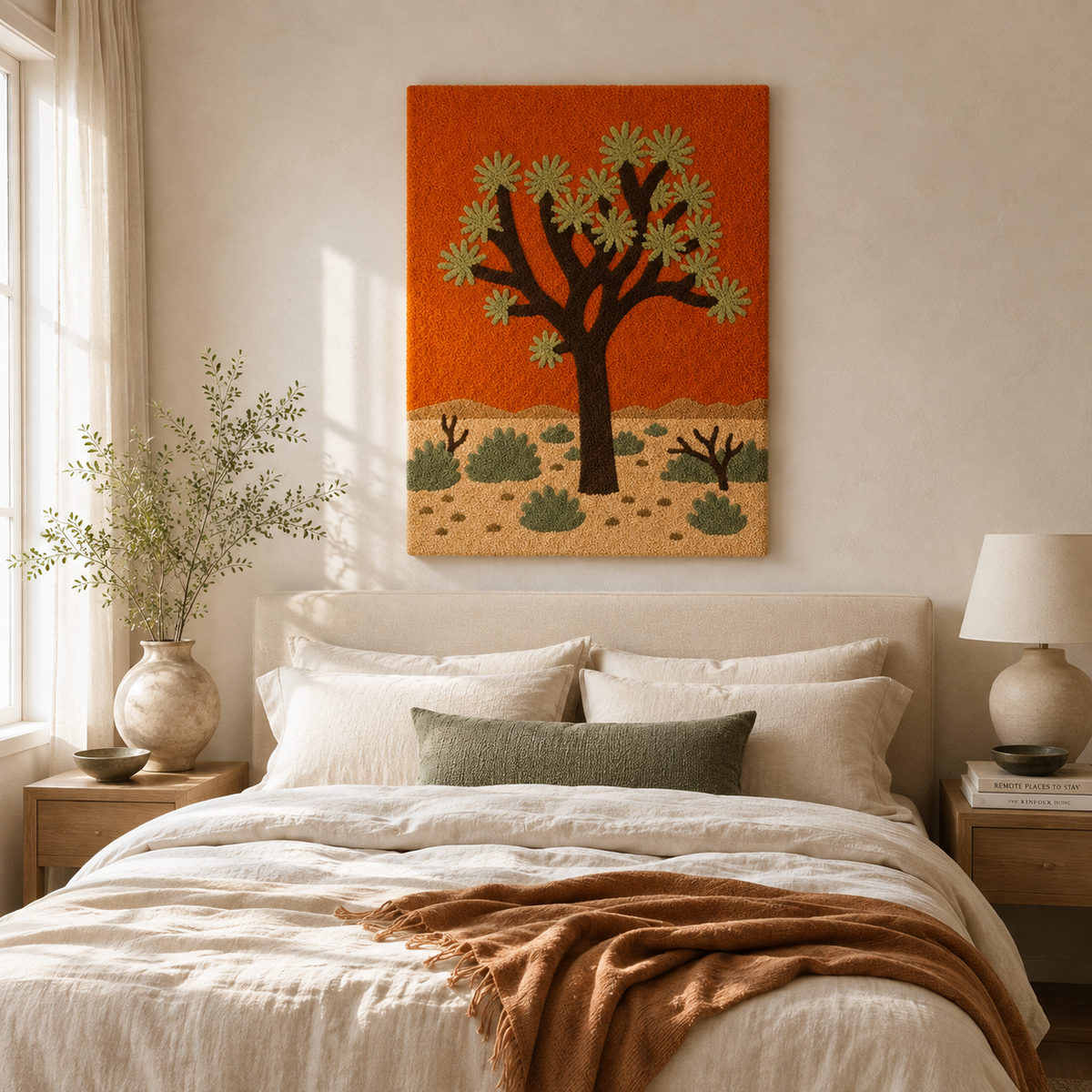 Hewn Earth Cinder Xanadu wall art featuring abstract earthy tones and textured design for modern home decor.