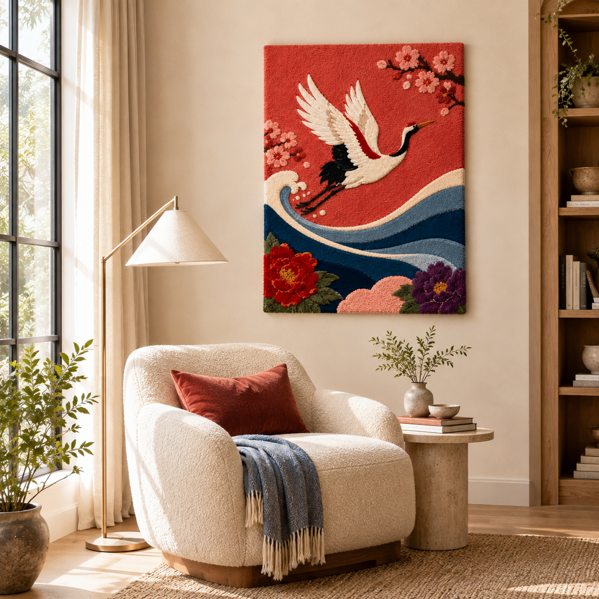 Hewn Earth Gilded Umber wall art featuring earthy, textured design suitable for modern home decor.