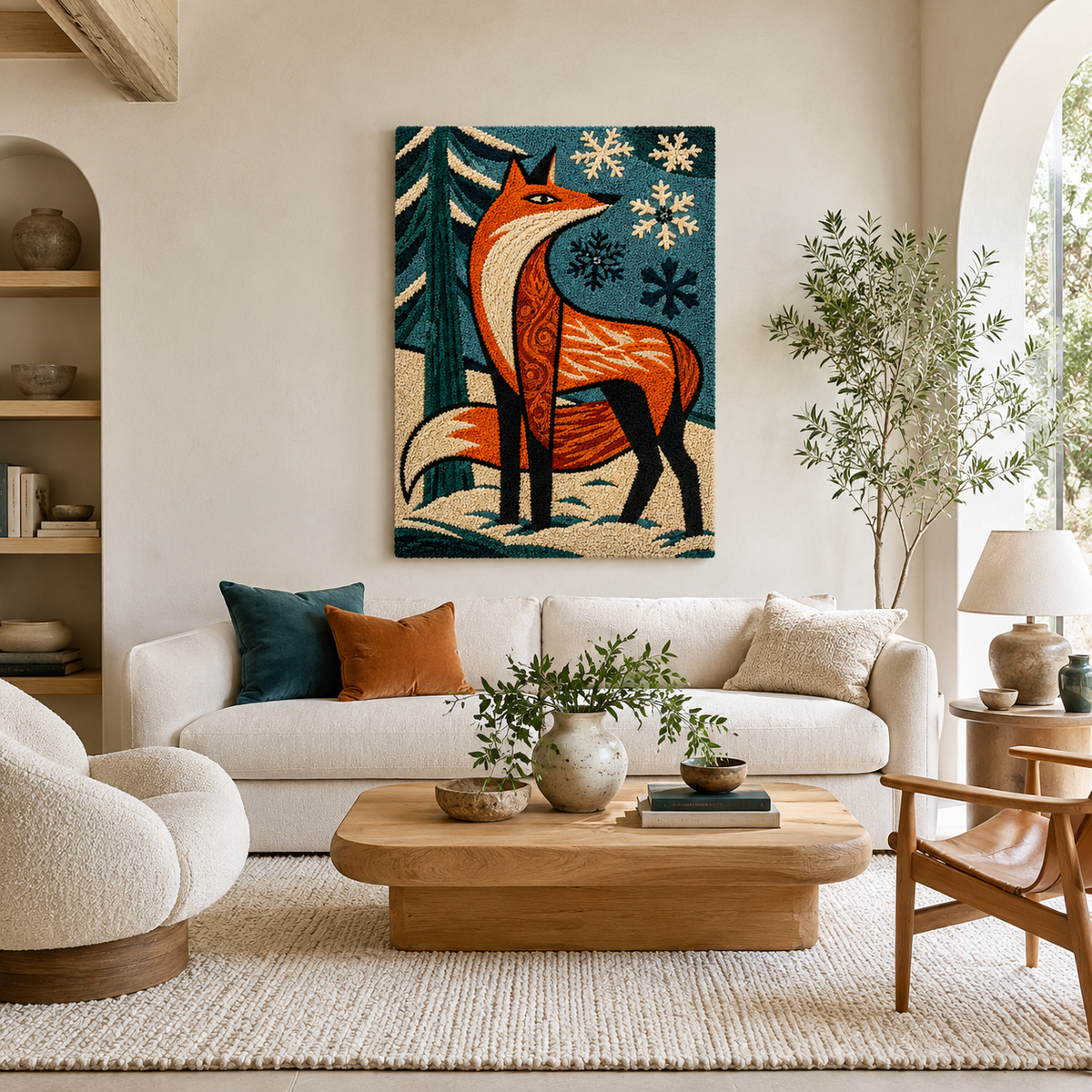 Hewn Earth Cinder Embankment wall art featuring earthy tones and abstract landscape design for modern home decor.