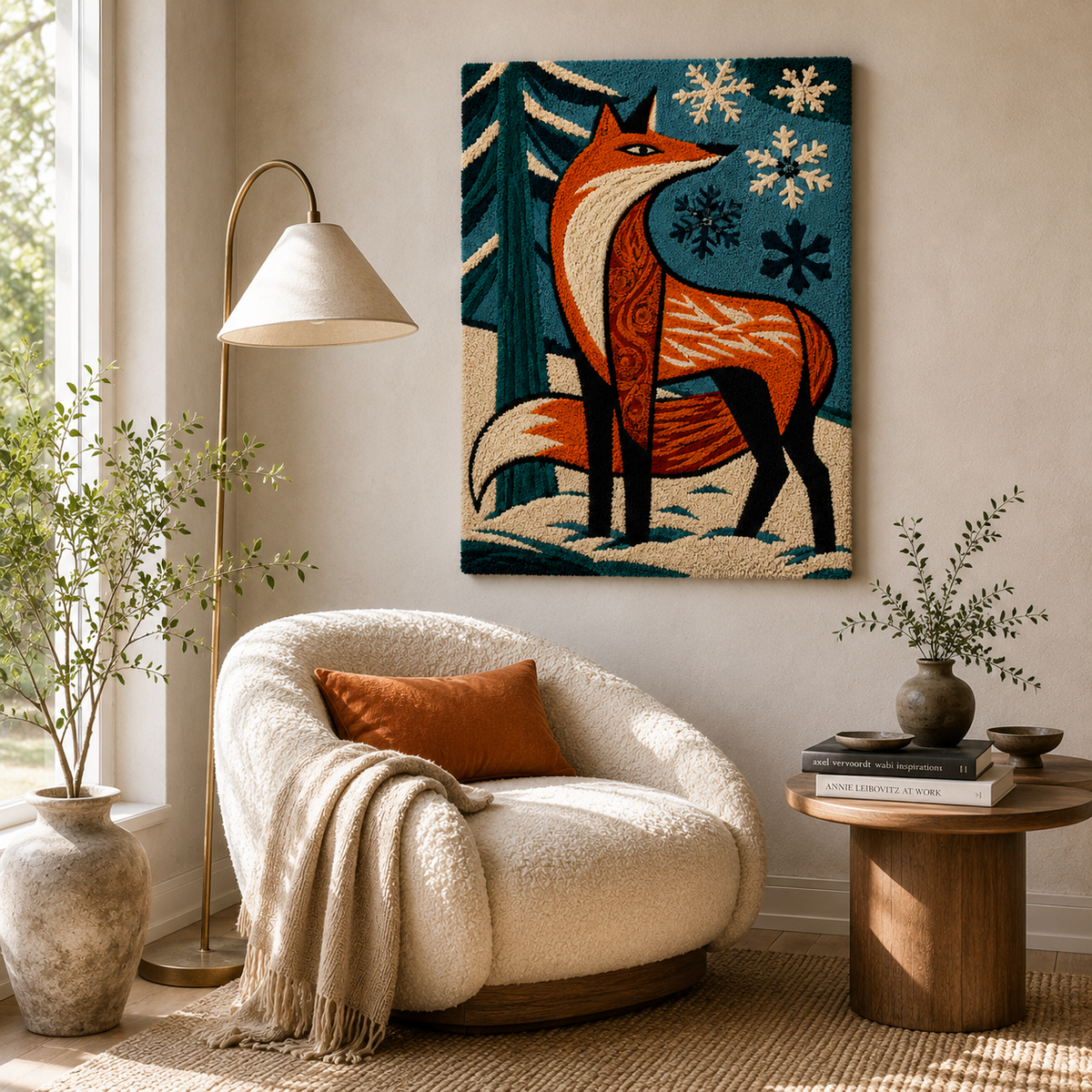 Hewn Earth Cinder Embankment wall art featuring earthy tones and textured design, ideal for modern interior decor.