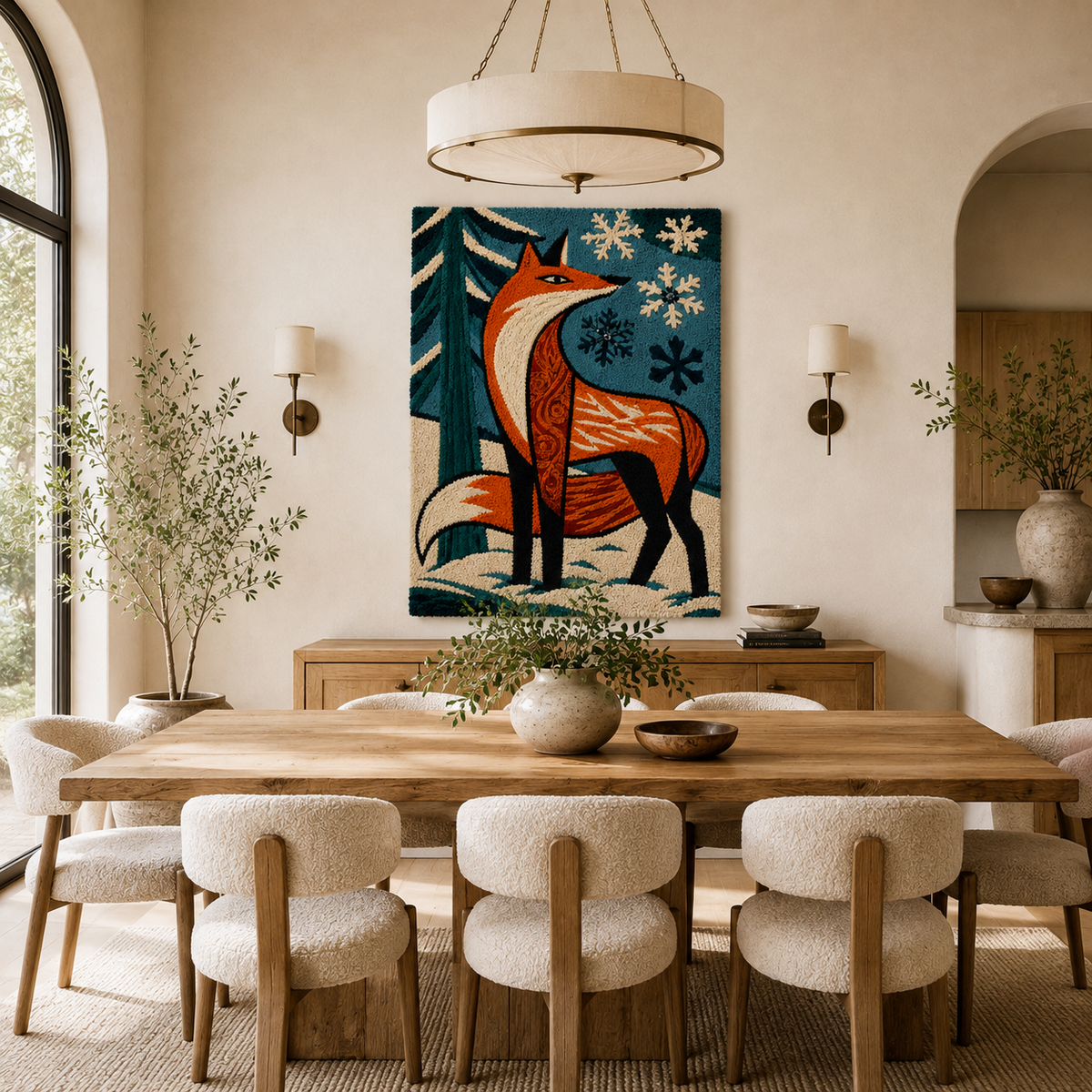 Hewn Earth Cinder Embankment wall art featuring earthy tones and abstract landscape design, suitable for modern interior decor.