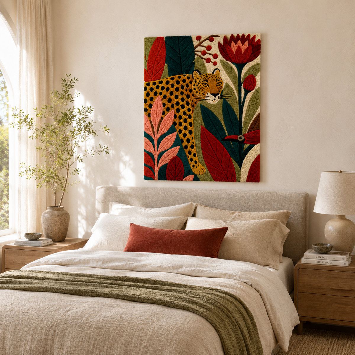 Hewn Earth Gilded Solstice wall art featuring intricate gold-toned design on a neutral background.