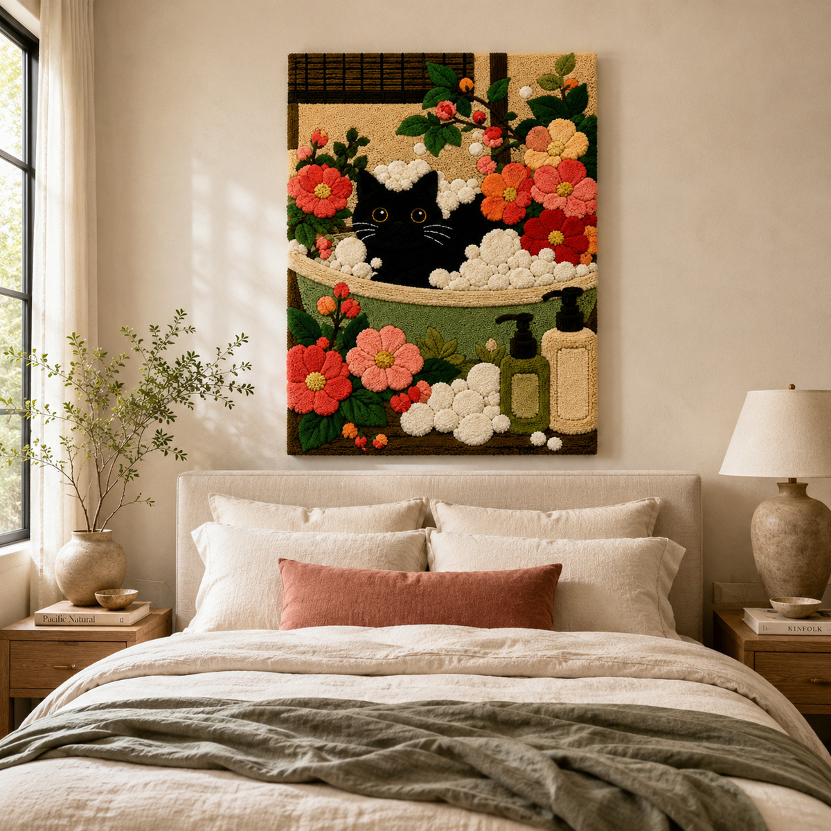 Gilded Estuary wall art by Hewn Earth featuring a textured, gold-accented abstract design on a neutral background.