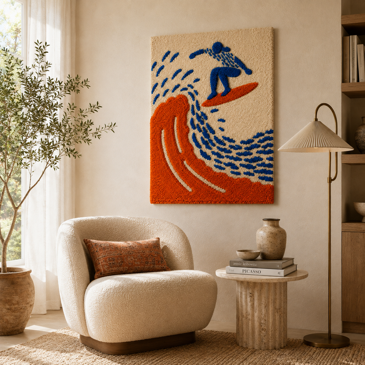 Luminous Aviary wall art by Hewn Earth featuring vibrant, detailed bird illustrations with glowing, artistic design elements.