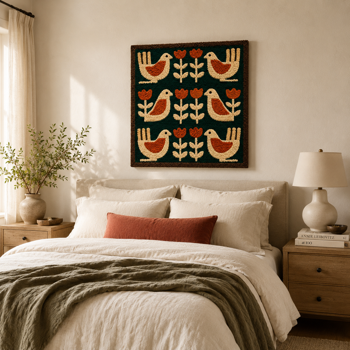 Hewn Earth Cinder Nightfall wall art featuring a dark, abstract design with earthy tones, ideal for modern home decor.