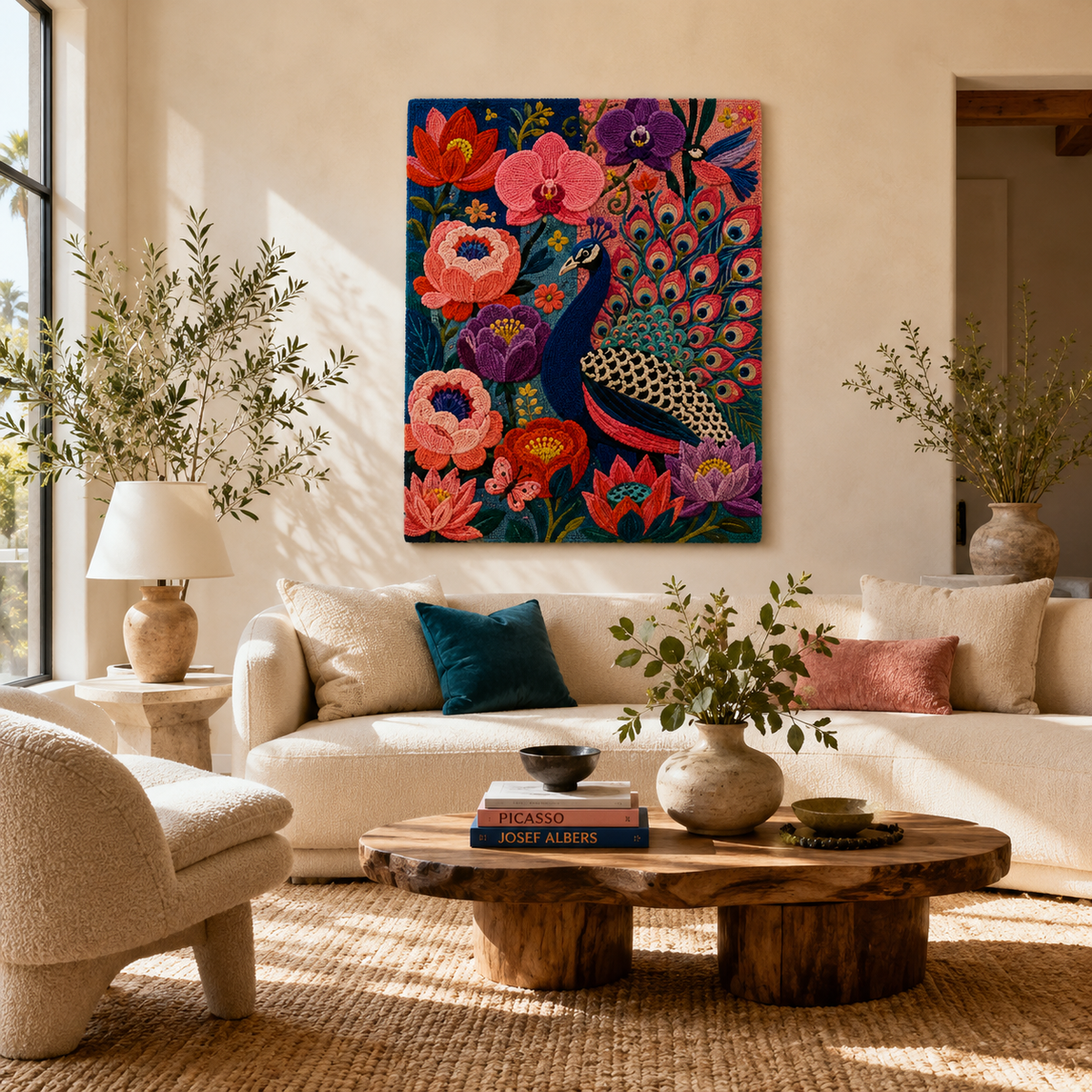 Hewn Earth Gilded Copse wall art featuring a detailed nature-inspired design, perfect for enhancing interior decor.