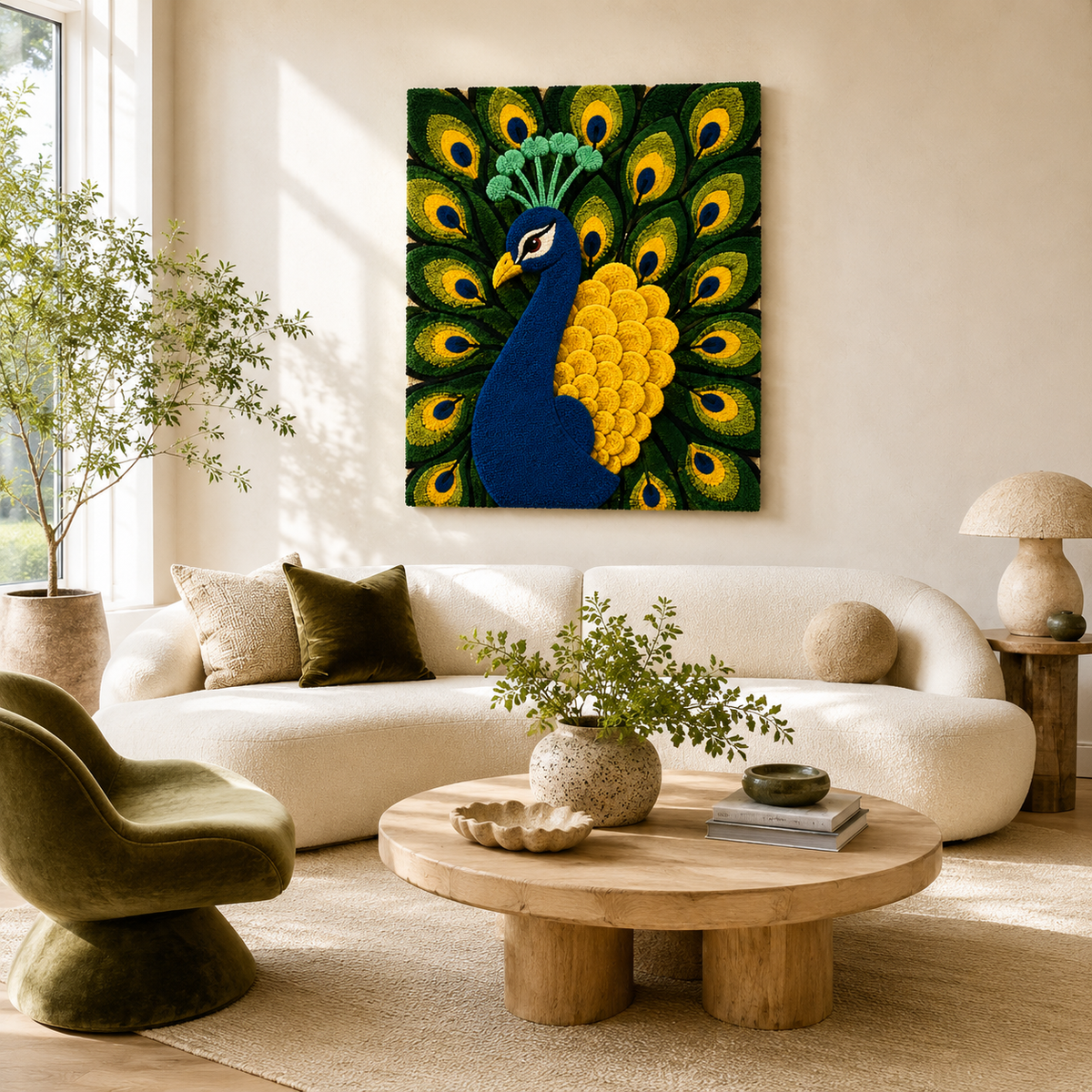 Luminous Inlet wall art by Hewn Earth featuring abstract ocean-inspired design in soft luminous colors.