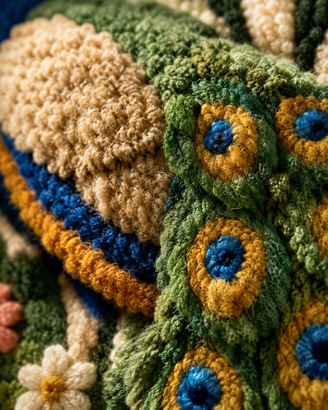 Hewn Earth Cinder Wildflower wall art featuring a vibrant wildflower design on a textured background.