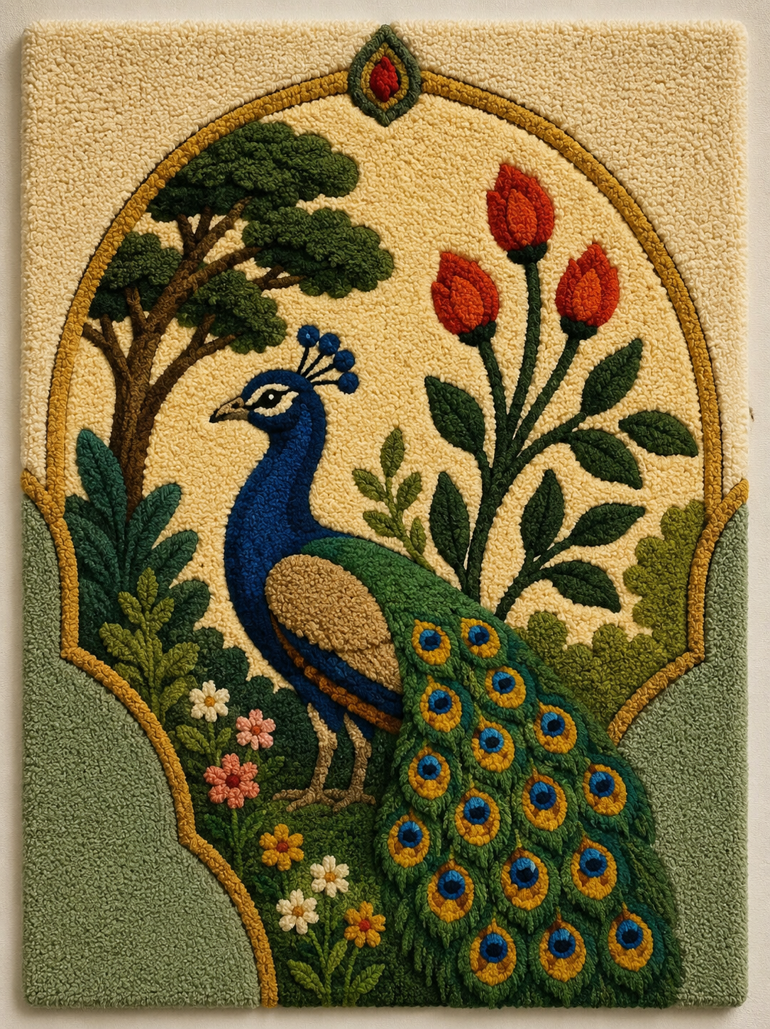 Hewn Earth Cinder Wildflower wall art featuring vibrant wildflower design on a neutral background, perfect for home decor.