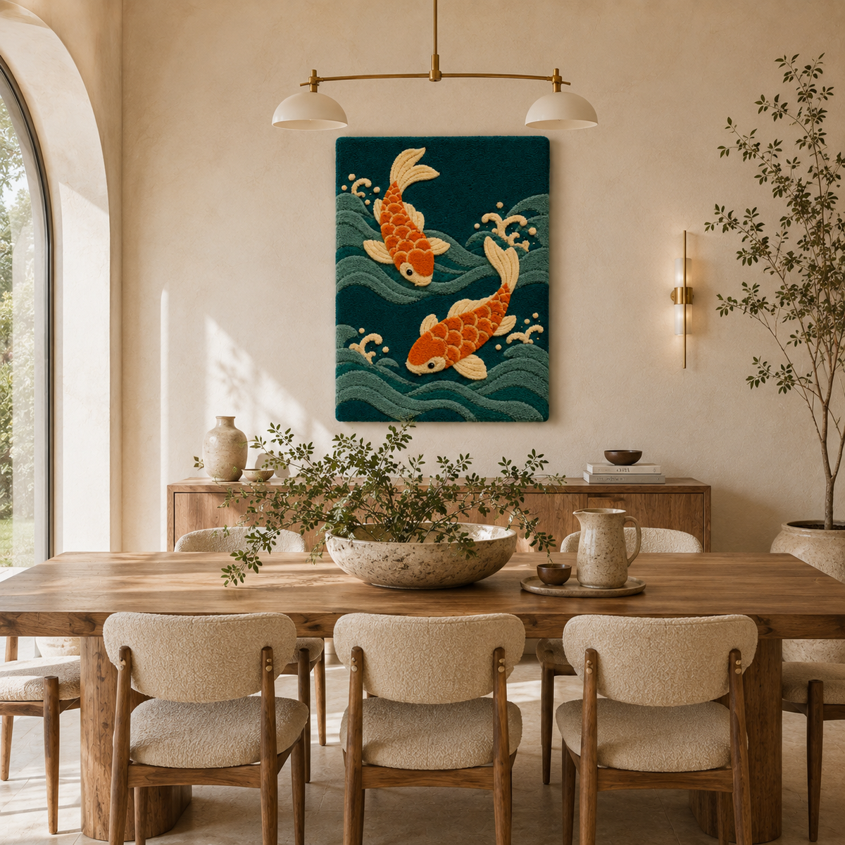 Hewn Earth Gilded Mirage wall art featuring abstract gold-toned design on a textured surface for modern home decor