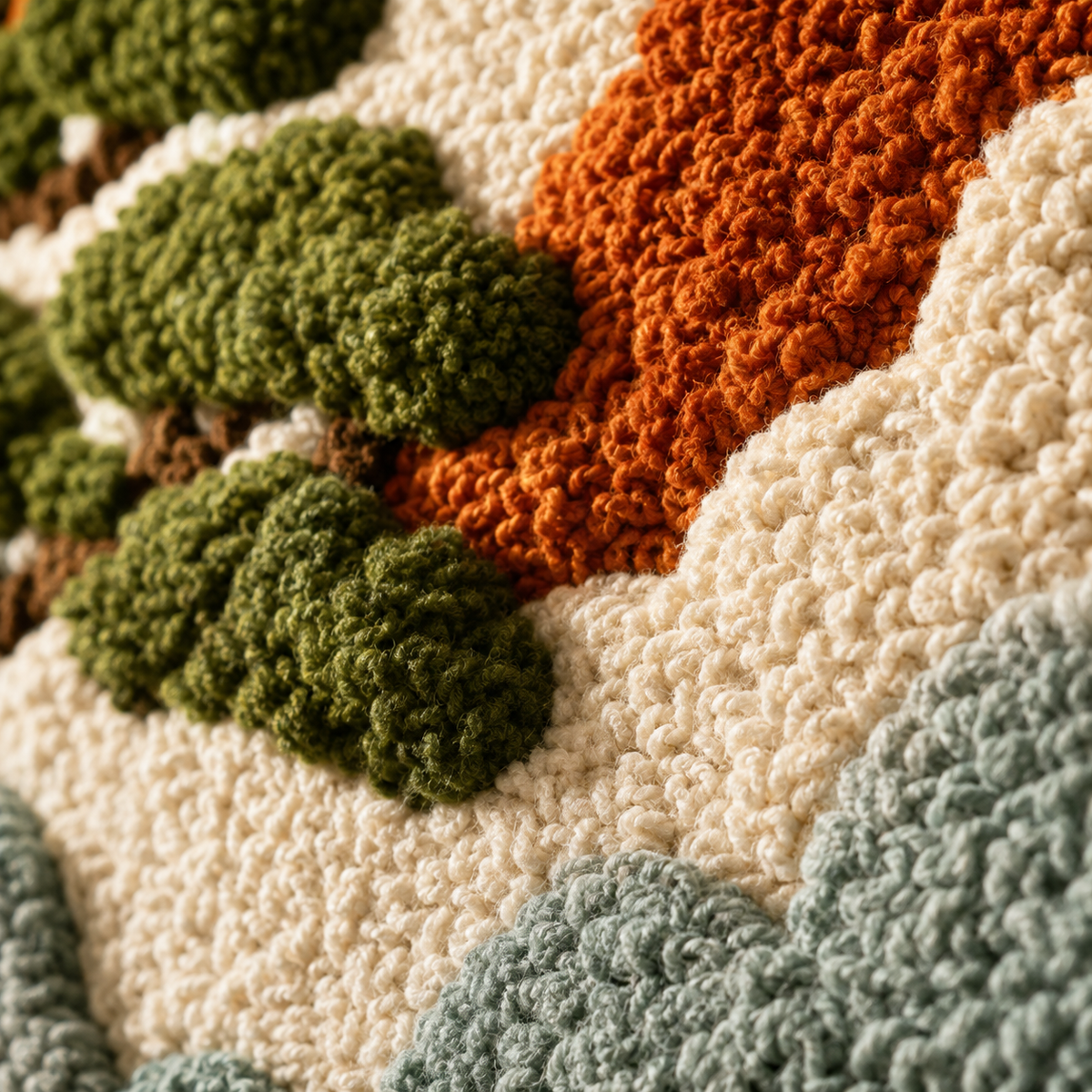 Close-up of Hewn Earth Luminous Thicket wall art showcasing intricate textured design with luminous accents on a neutral background.