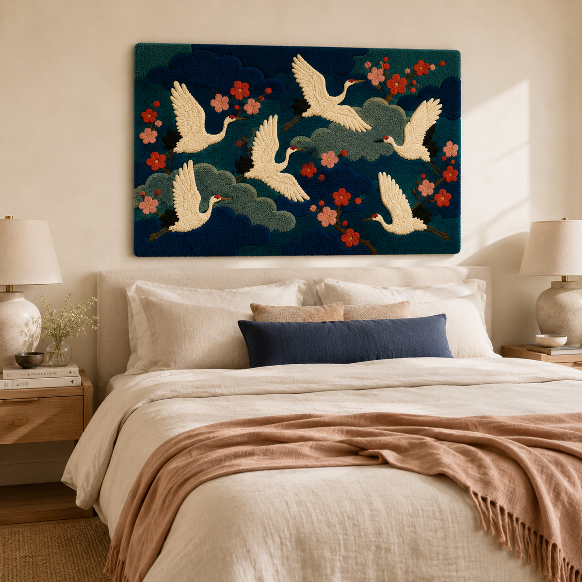 Hewn Earth Cinder Iris wall art featuring vibrant, abstract floral design on a canvas for modern home decor.