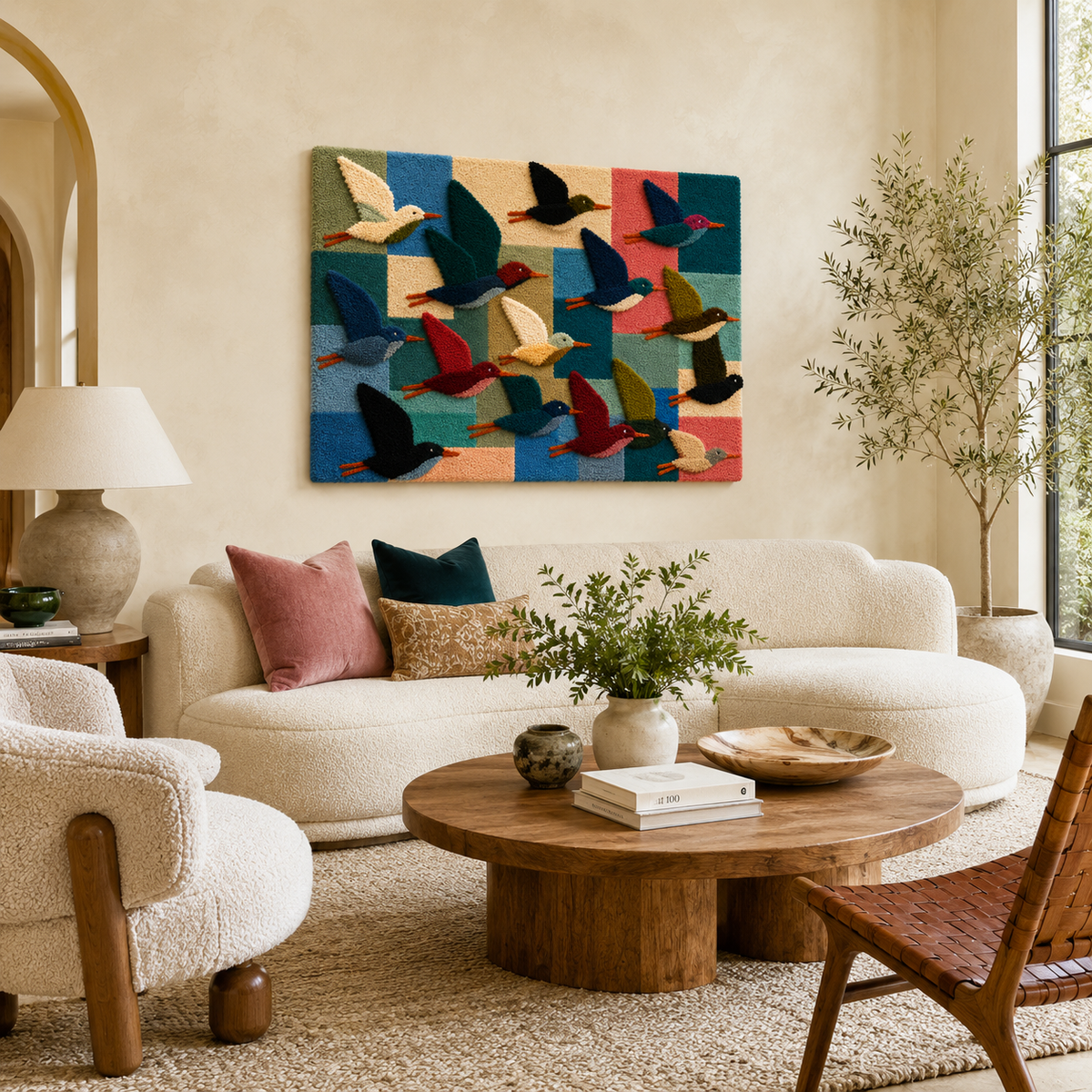 Hewn Earth Ember Drift wall art featuring abstract, textured design with warm earthy tones for modern interior decor.