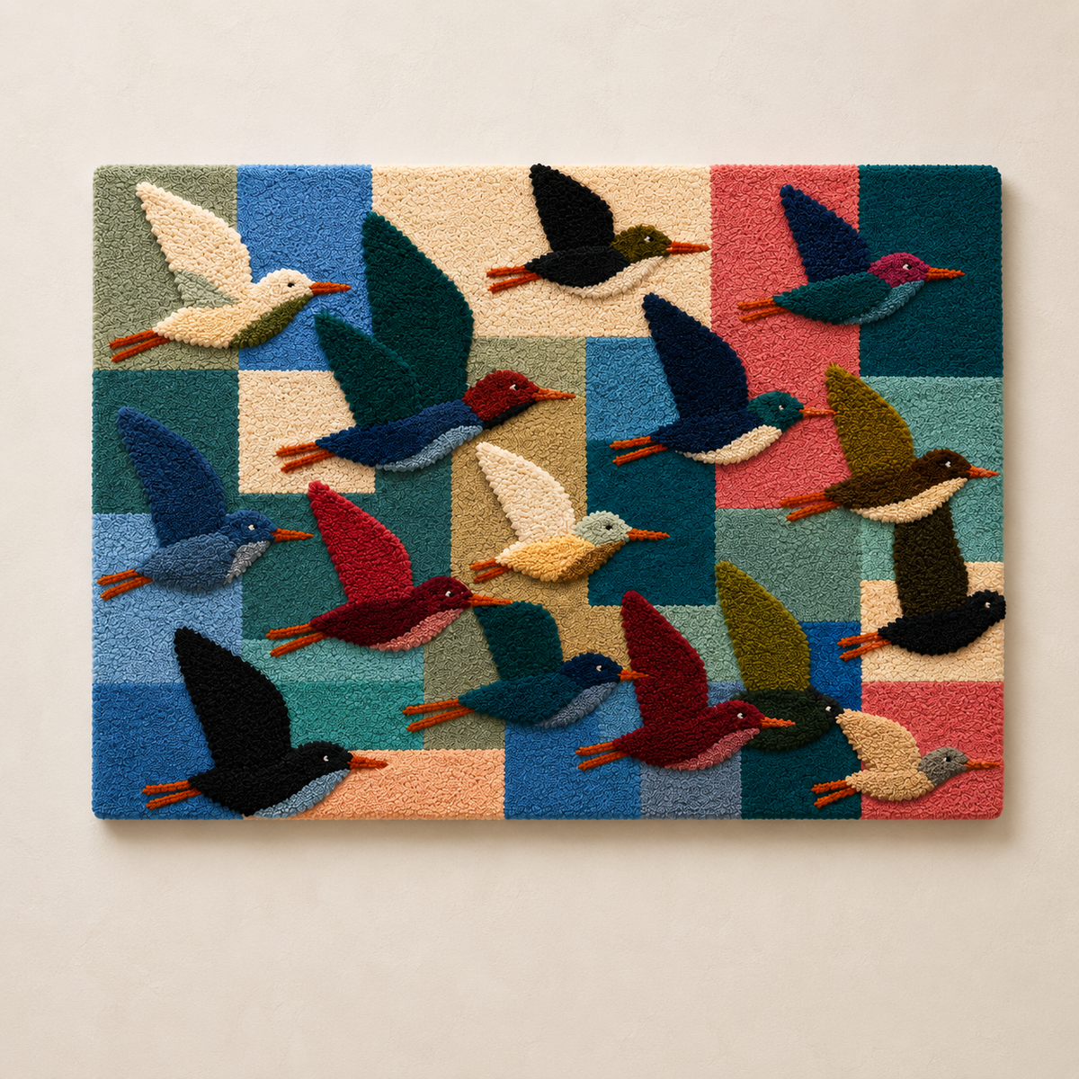 Hewn Earth Ember Drift wall art featuring abstract, textured design in warm earthy tones on a white background.