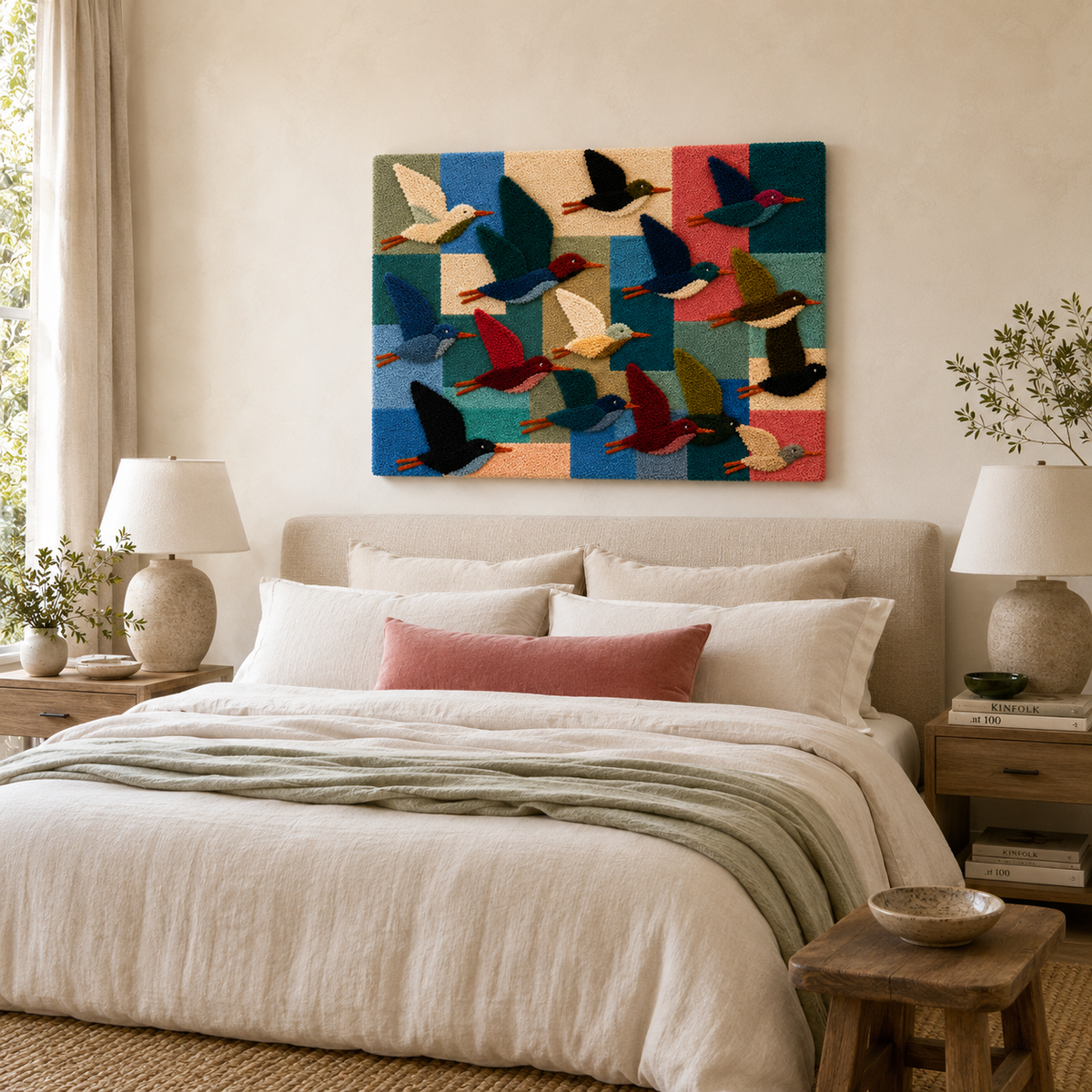 Hewn Earth Ember Drift wall art featuring abstract, earthy-toned designs on a canvas or print for modern home decor.