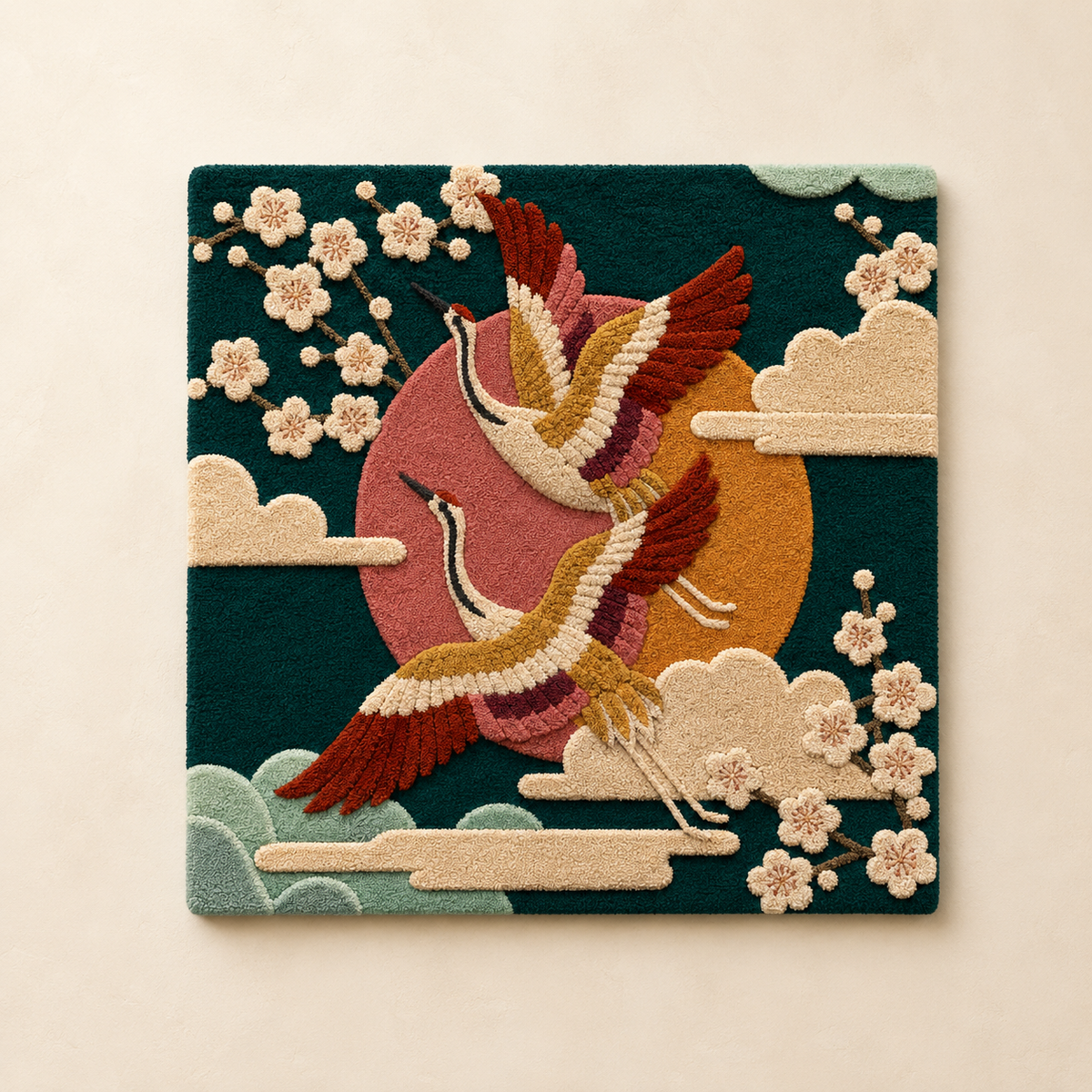 Hewn Earth Afterglow Arcade wall art featuring vibrant abstract design on a framed canvas.