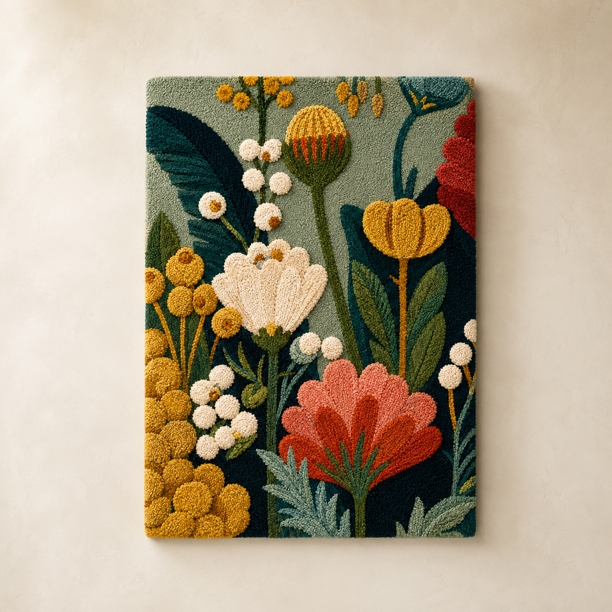 Hewn Earth Ember Oasis wall art featuring warm, abstract desert-inspired design on textured canvas.