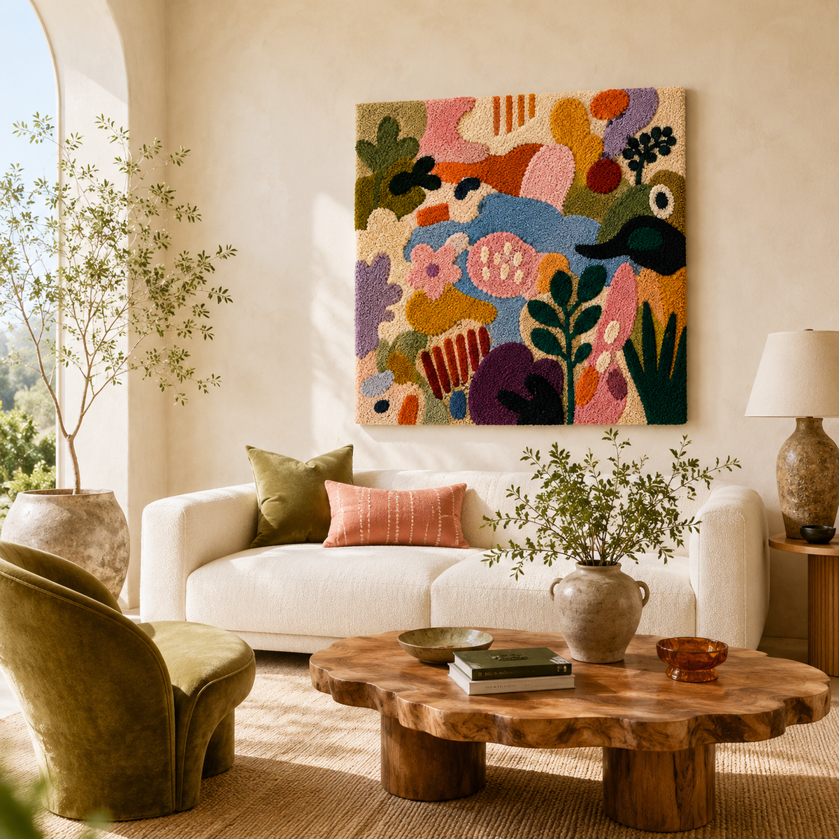 Hewn Earth Gilded Veranda wall art featuring a detailed, gold-accented veranda scene on a neutral background.