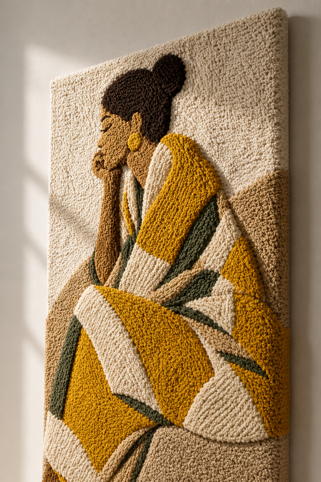 Hewn Earth Ember Meadow wall art featuring warm, earthy tones and abstract landscape design for modern interior decor.