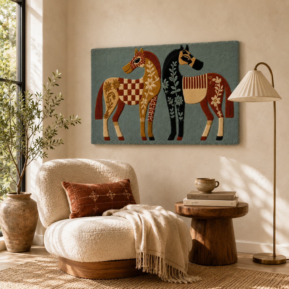 Close-up of Hewn Earth Cinder Quarry wall art featuring textured stone and earthy tones, showcasing intricate detailing.