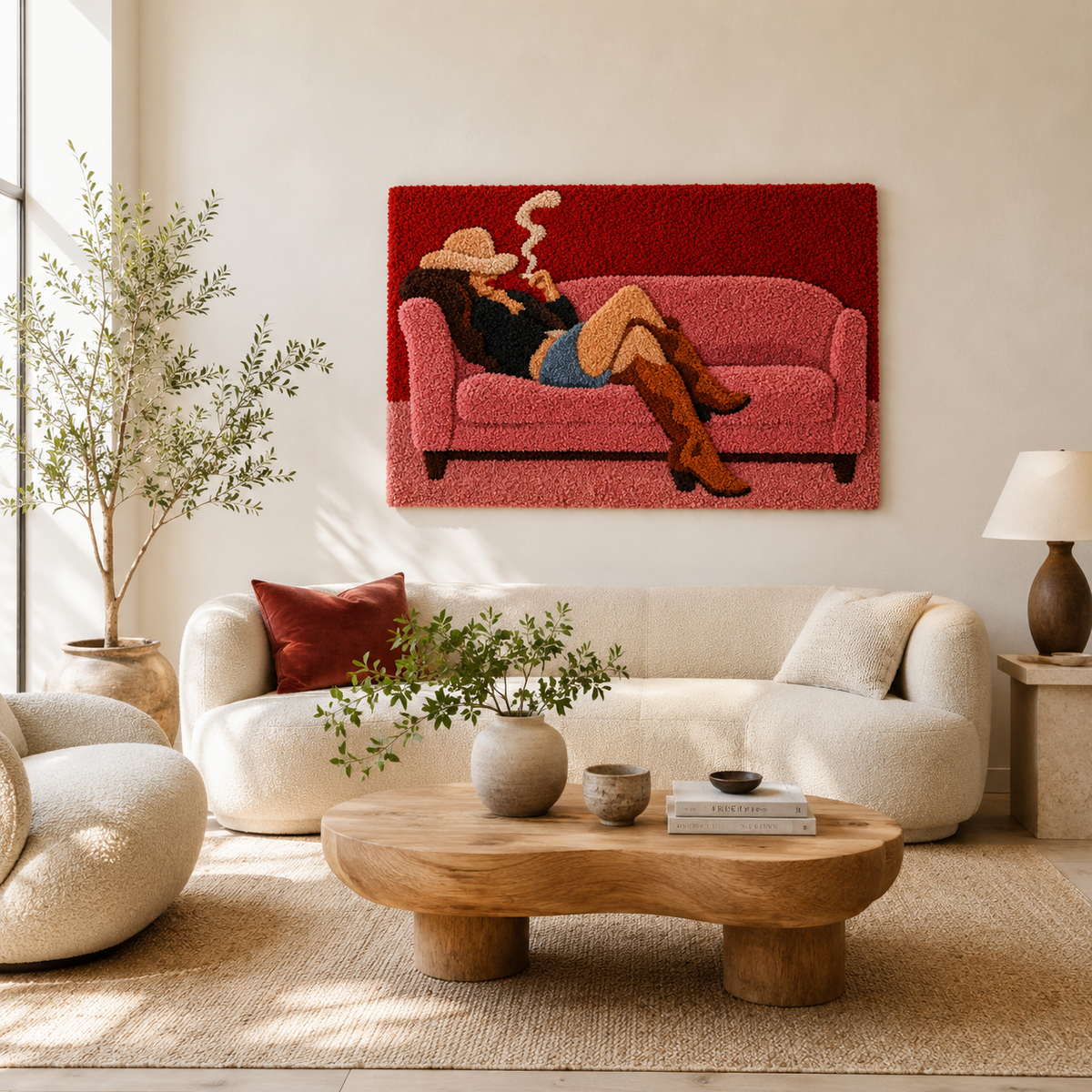 Gilded Fern wall art by Hewn Earth featuring a detailed, gilded fern leaf design on a neutral background.