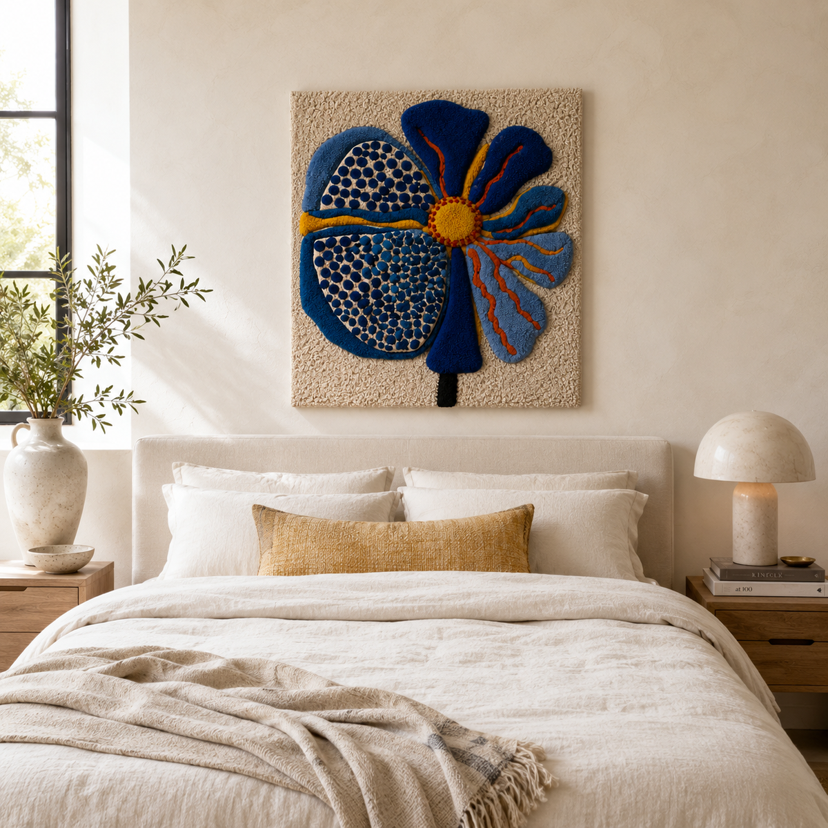 Hewn Earth luminous lantern wall art featuring a glowing, decorative lantern design for elegant home decor.